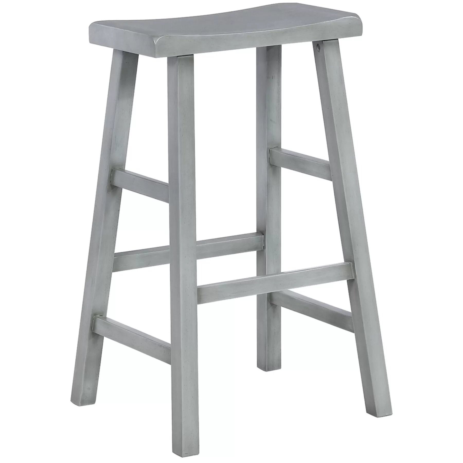 * Best-Selling Grey Saddle Backless Barstool Fully Assembled, 29