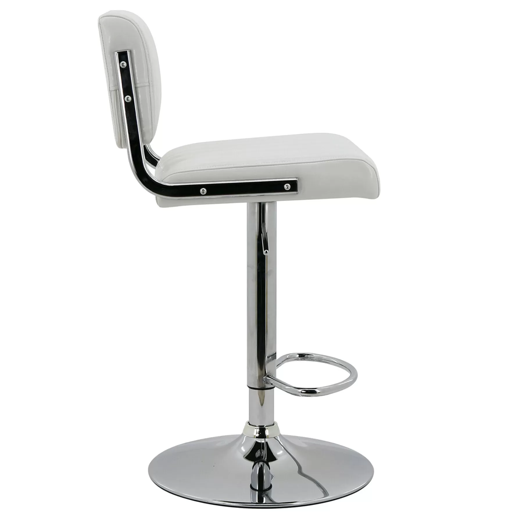 * Best-Selling Warren White Faux Leather Adjustable Barstool