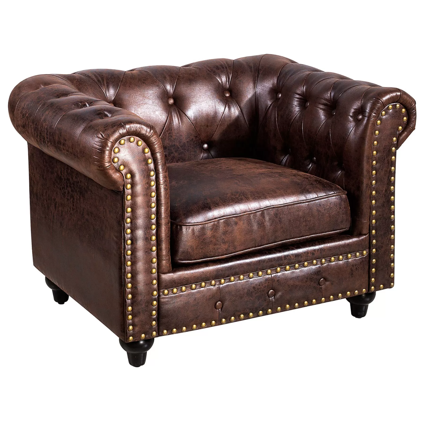 * Classical Chesterfield Tufted Chair Kd