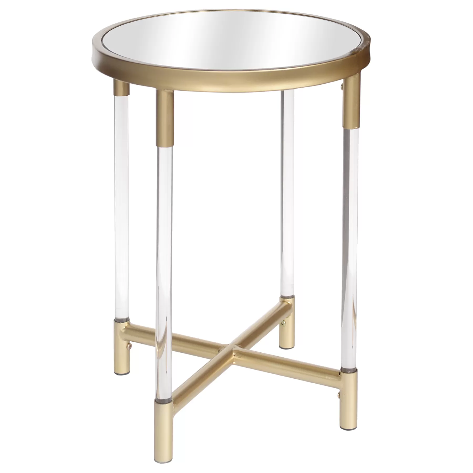 * Classical Grace Mitchell Gold Metal & Acrylic Accent Table, Small