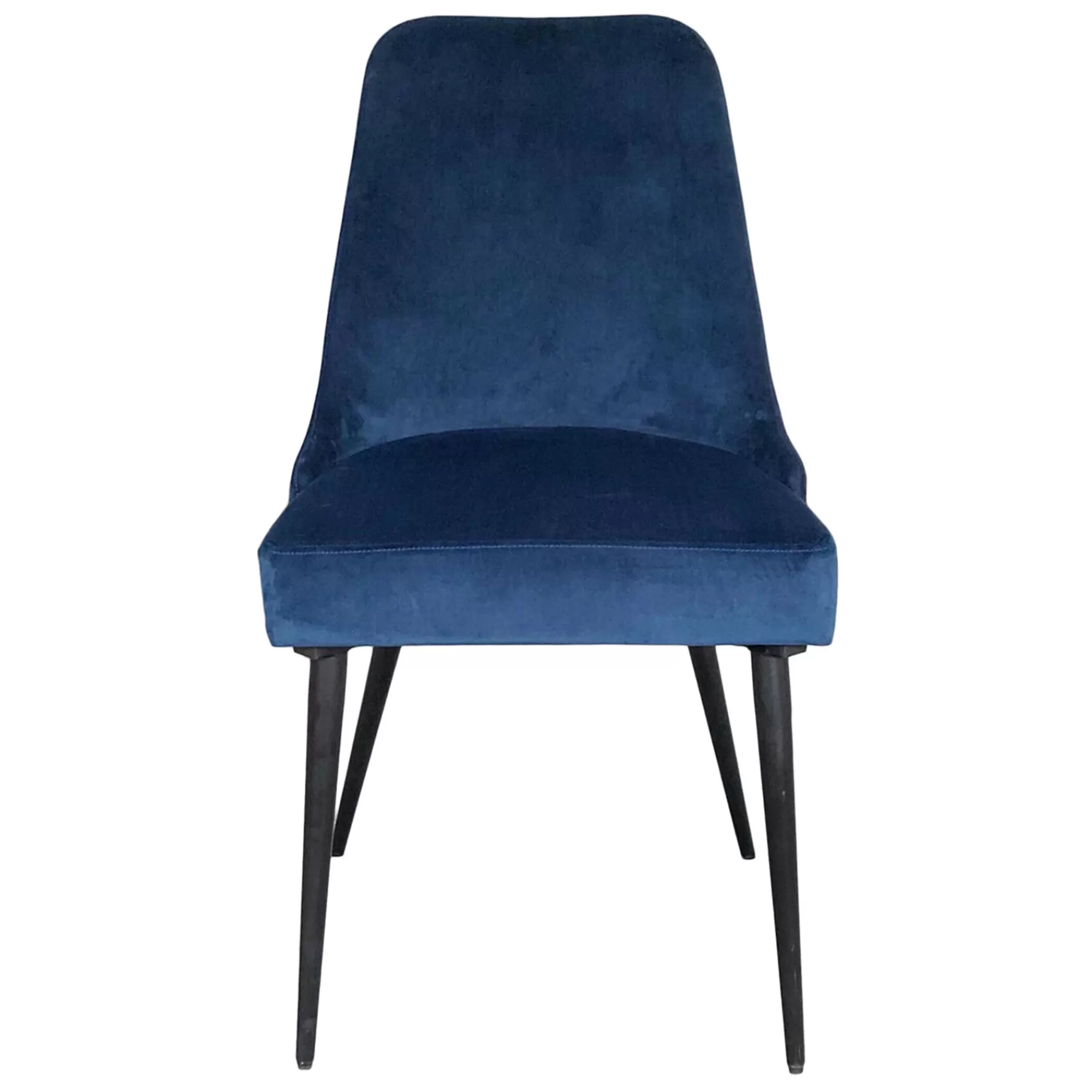 * Classical Indigo Blue Velvet Dining Chair