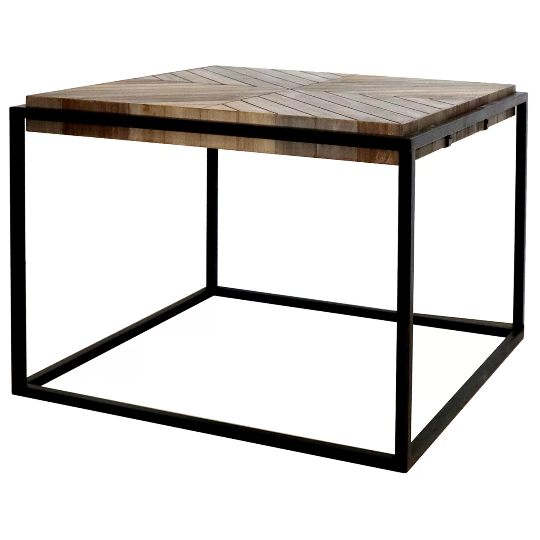 * Closeout Sale 19In Parquet Wood Coffee Table