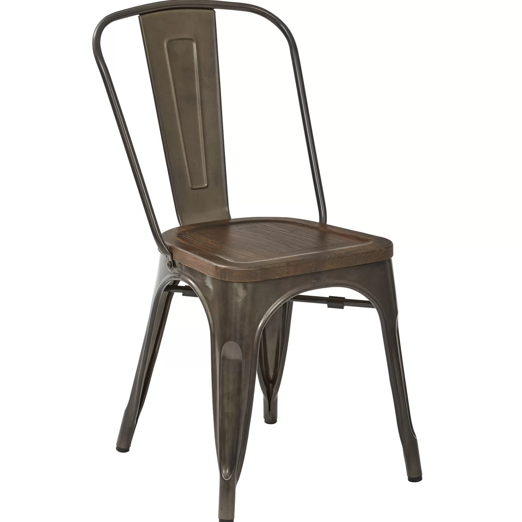 * Closeout Sale Dublin Metal & Ash Wood Dining Chair