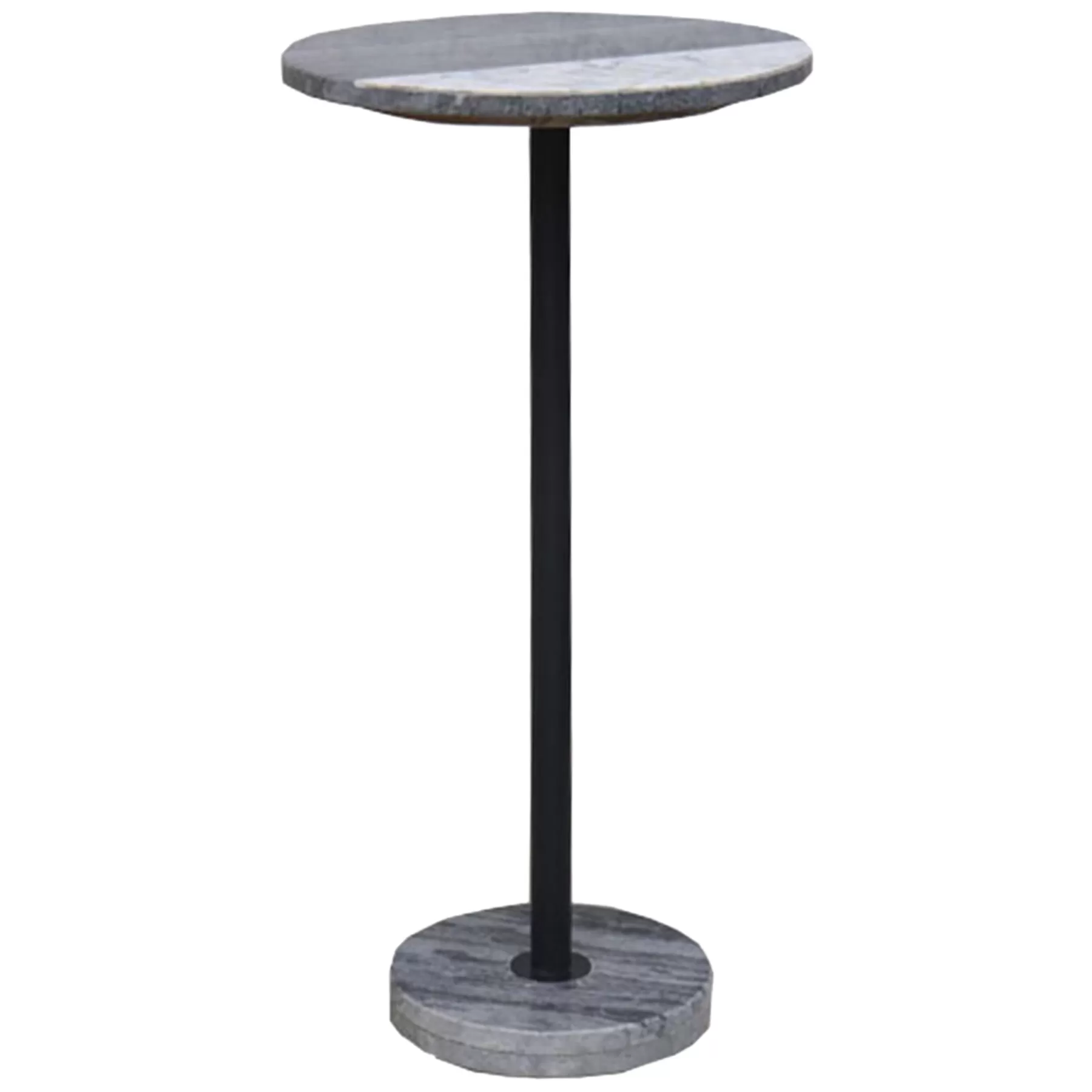 * Discount Sale Black And White Marbled Drink Table