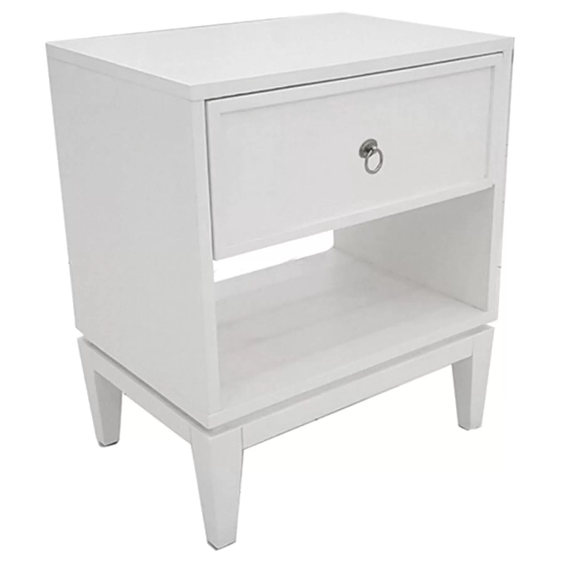 * Discount Sale Grace Mitchell White Wooden Nightstand