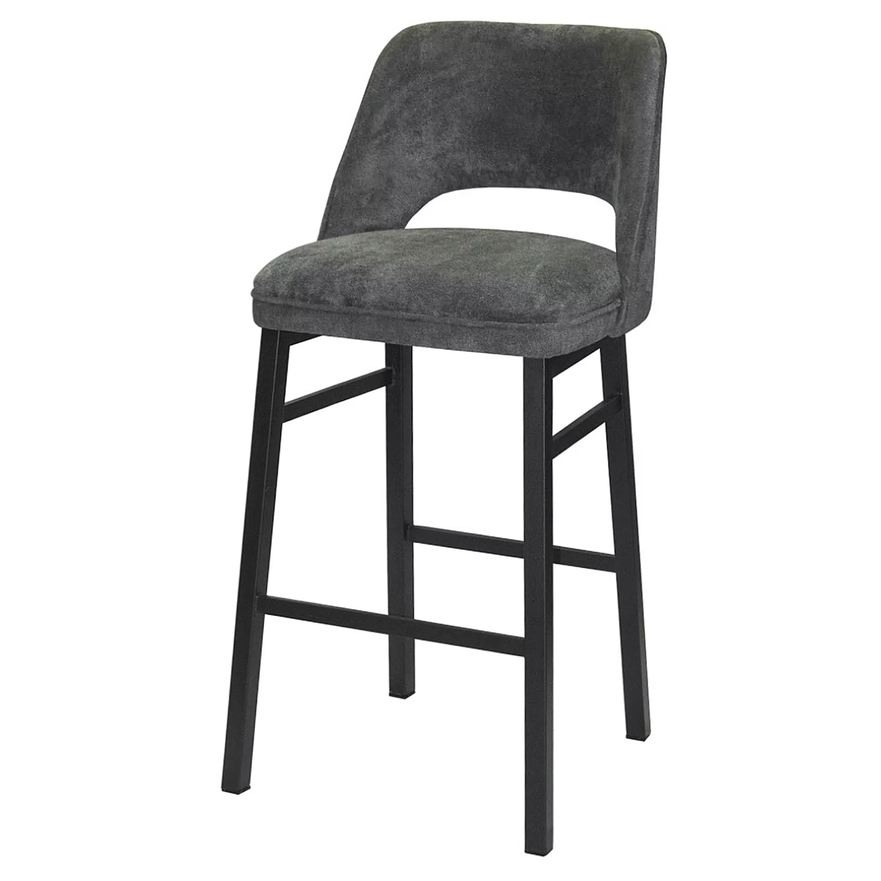 * Discount Sale Madelaine Grey Upholstered Bar Stool, 30