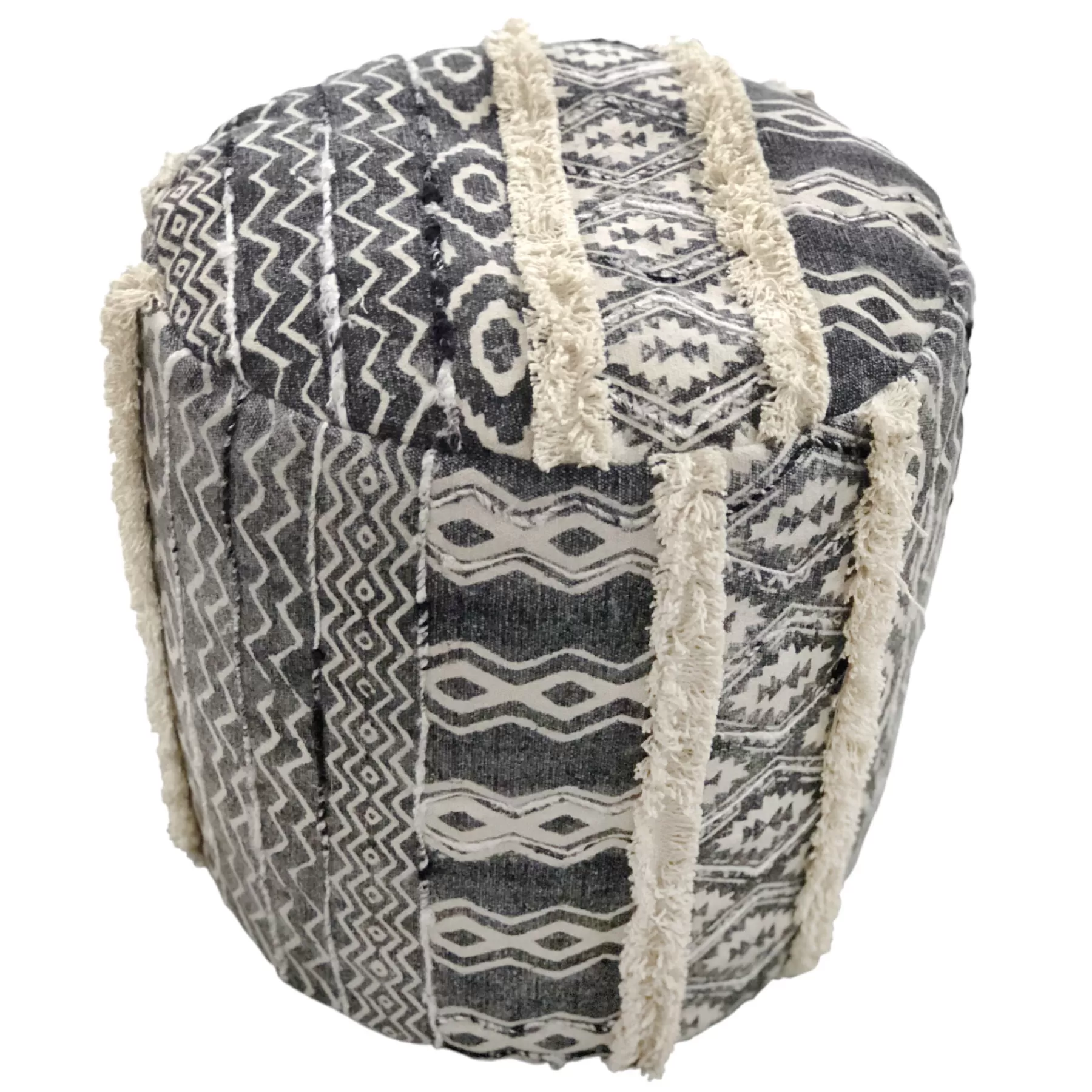 * Discount Sale Marfa Handwoven Printed Pouf