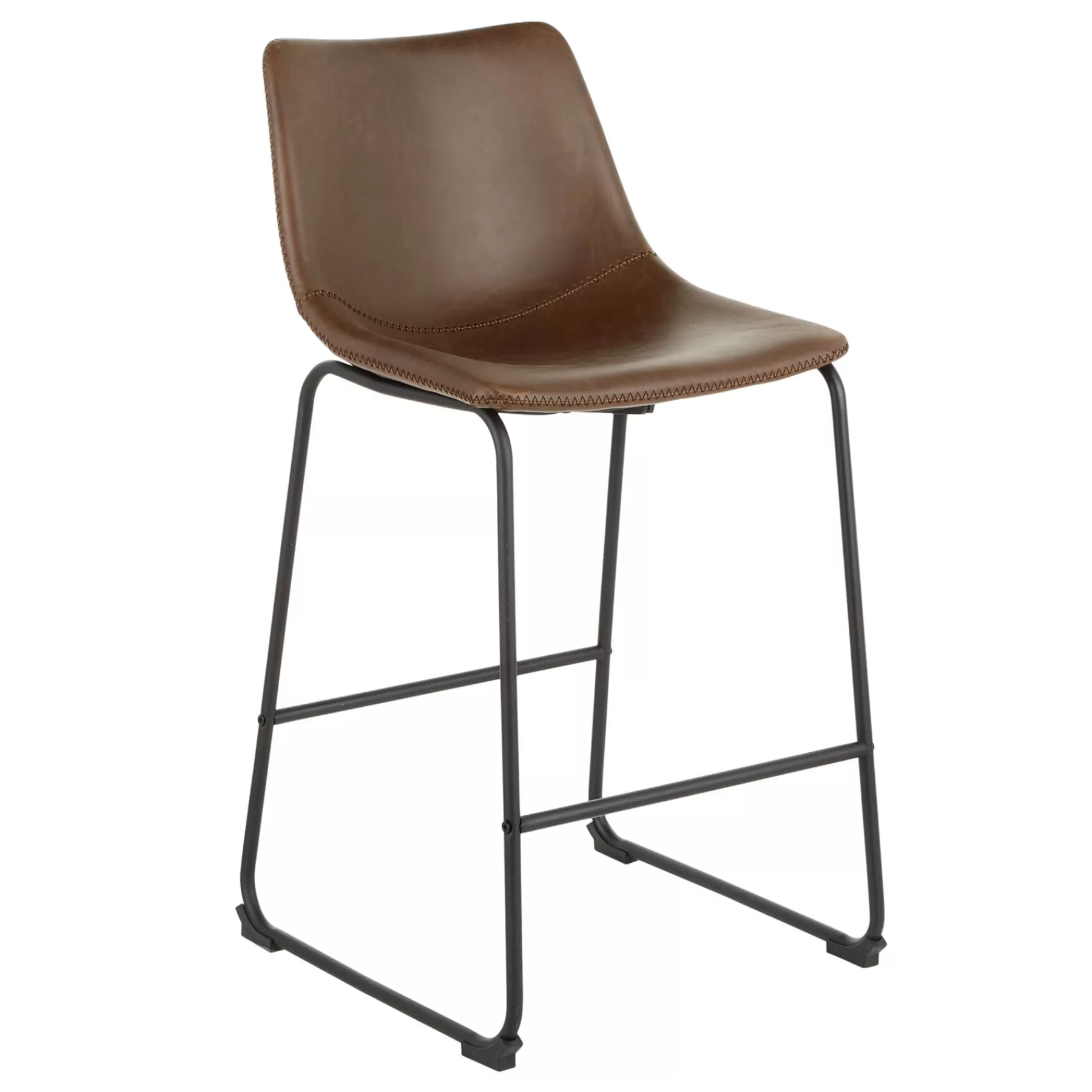 * Discount Store Duke Espresso Modern Industrial Barstool, 30