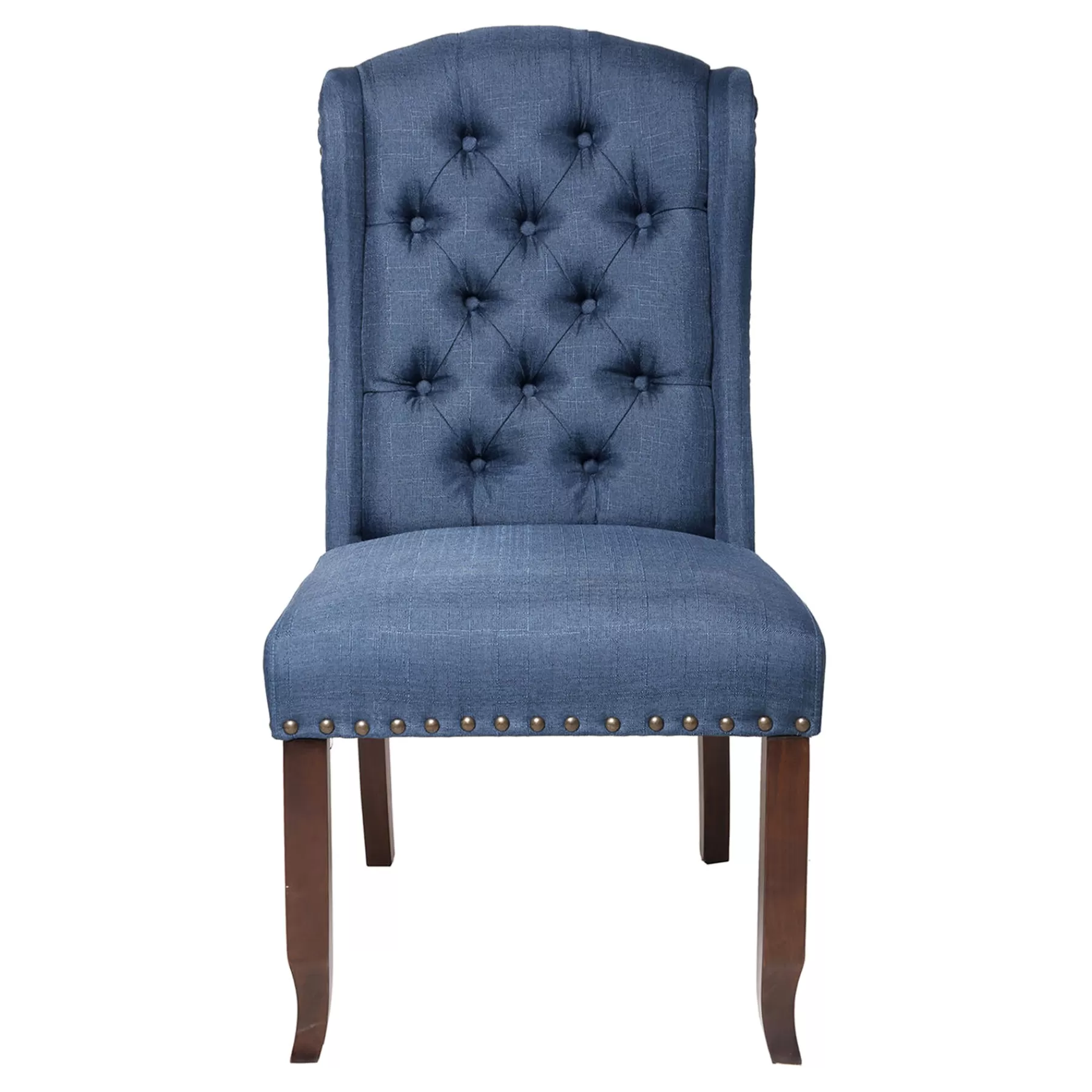 * Fire Sale Aahmad Blue Tufted Wing Dining Chair