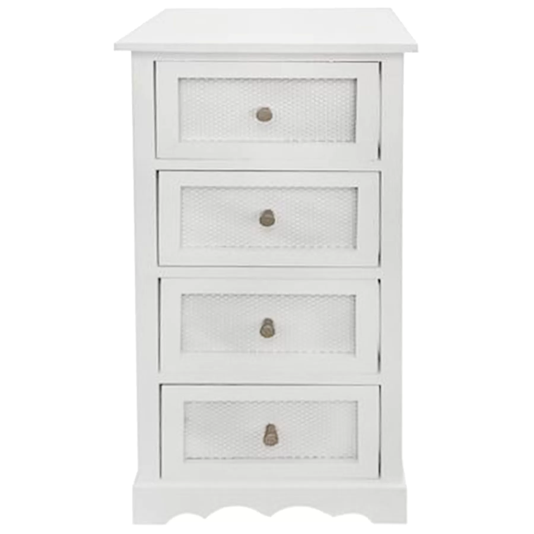 * Good Quality 4-Tier White Drawer Cabinet