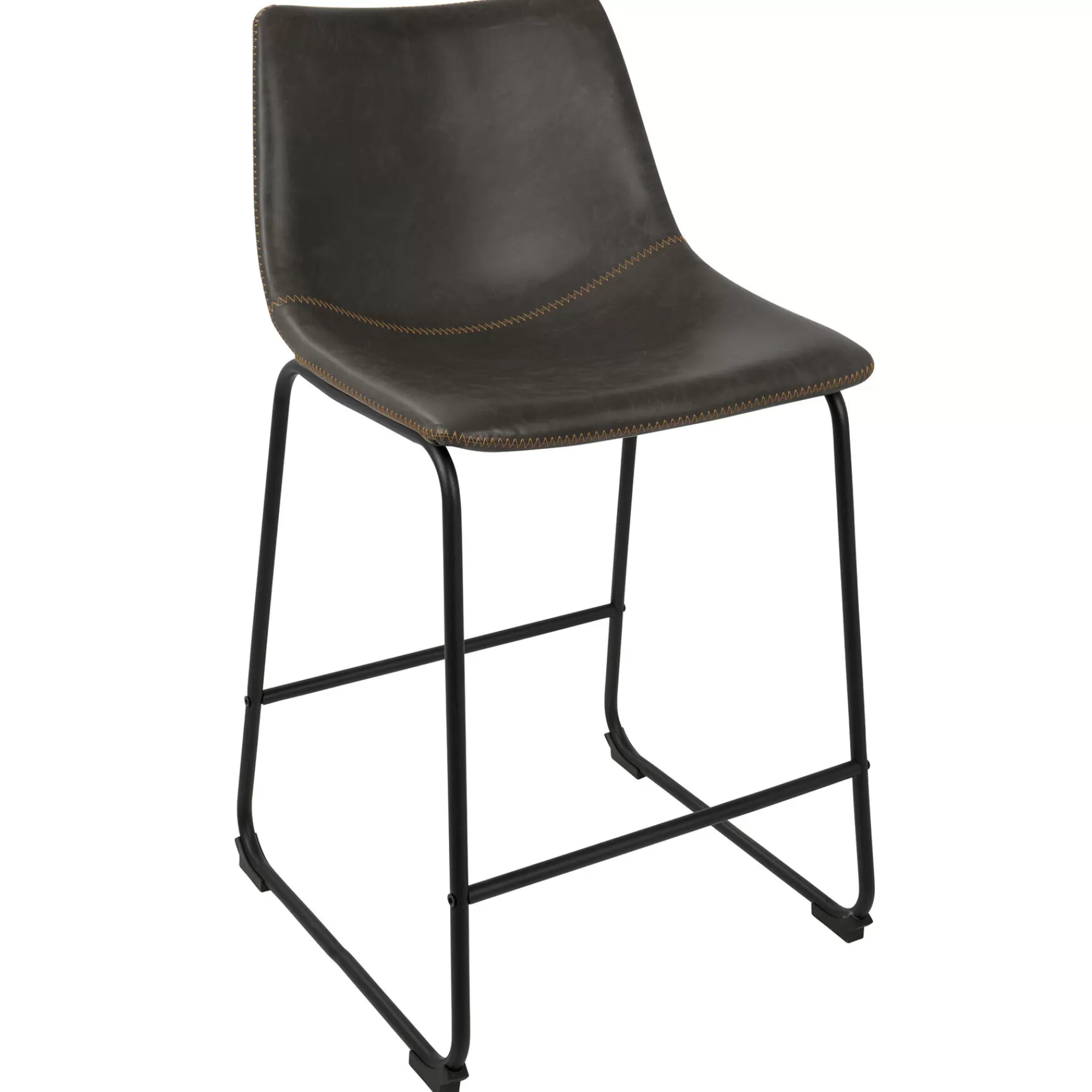 * Good Quality Duke Modern Industrial Counter Stool, Dark Grey