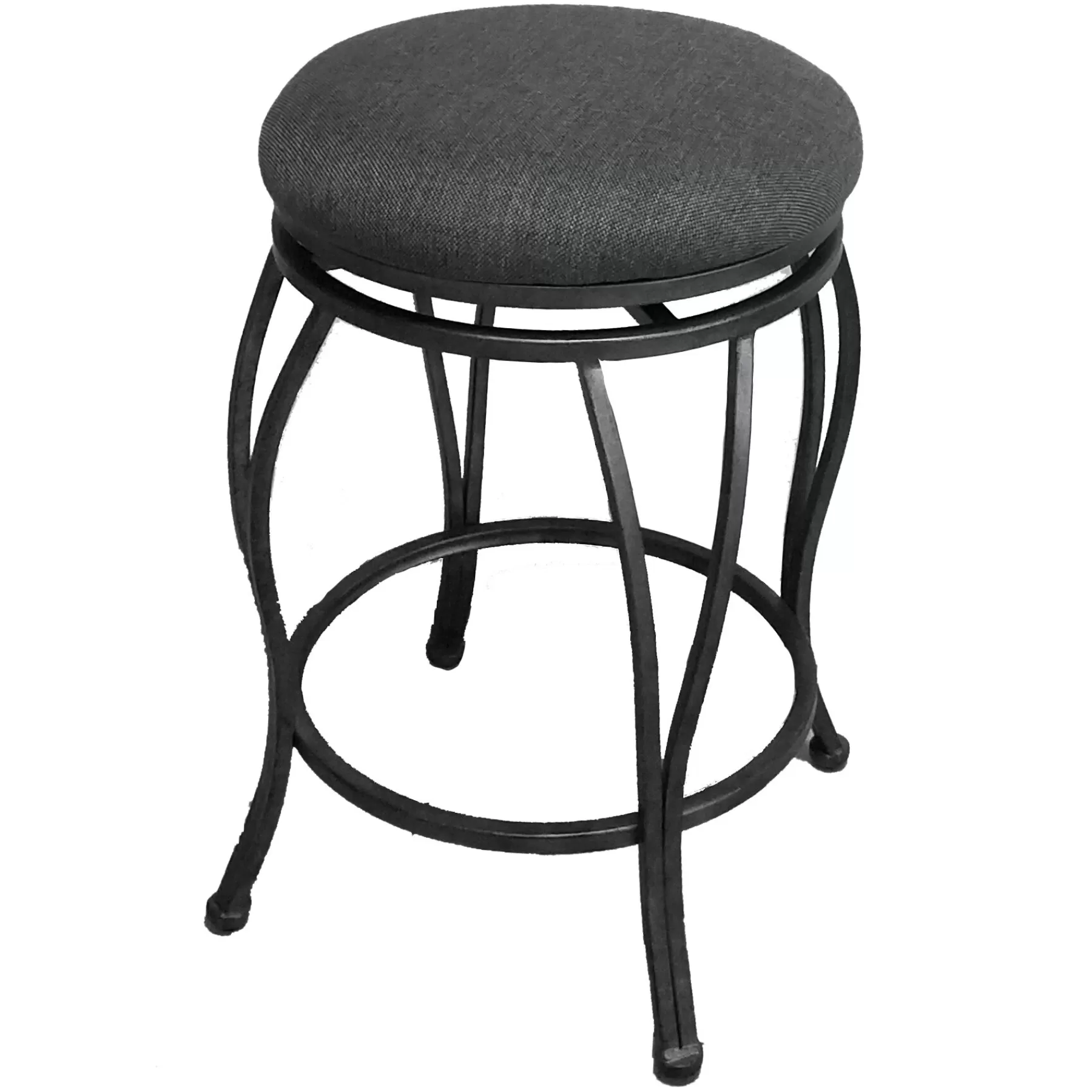 * Hot Selling Joseph Dark Grey Backless Counter Stool, 24