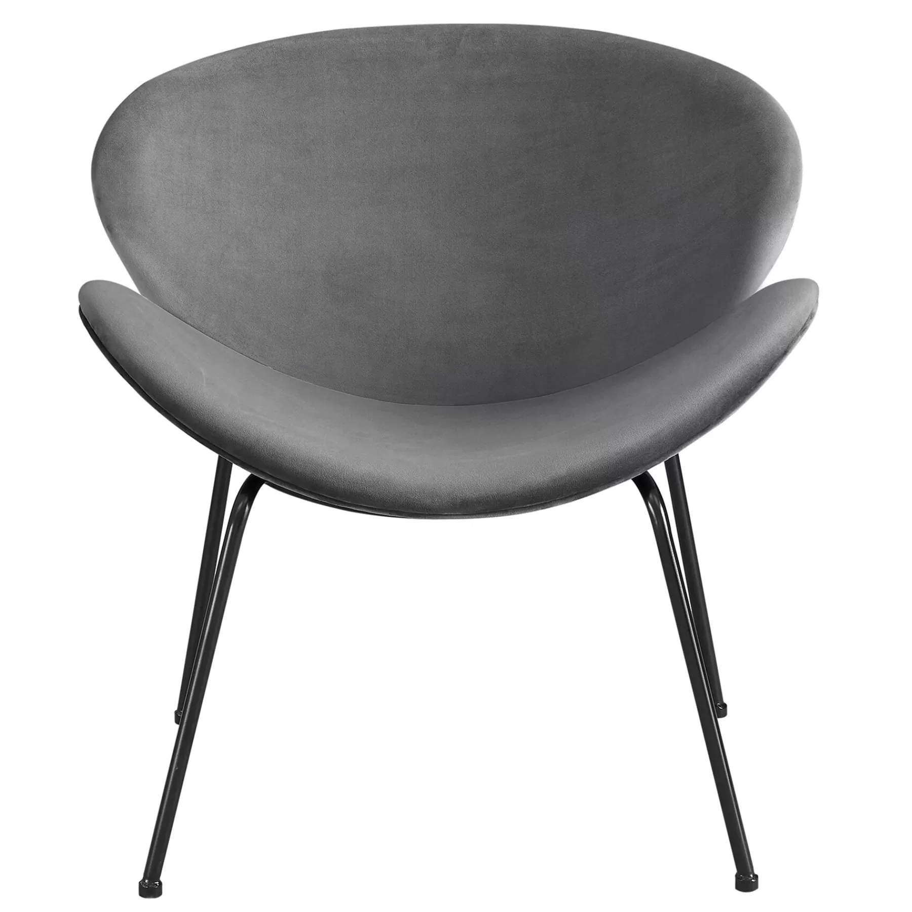 * Official Jagger Chair With Black Metal Legs, Grey