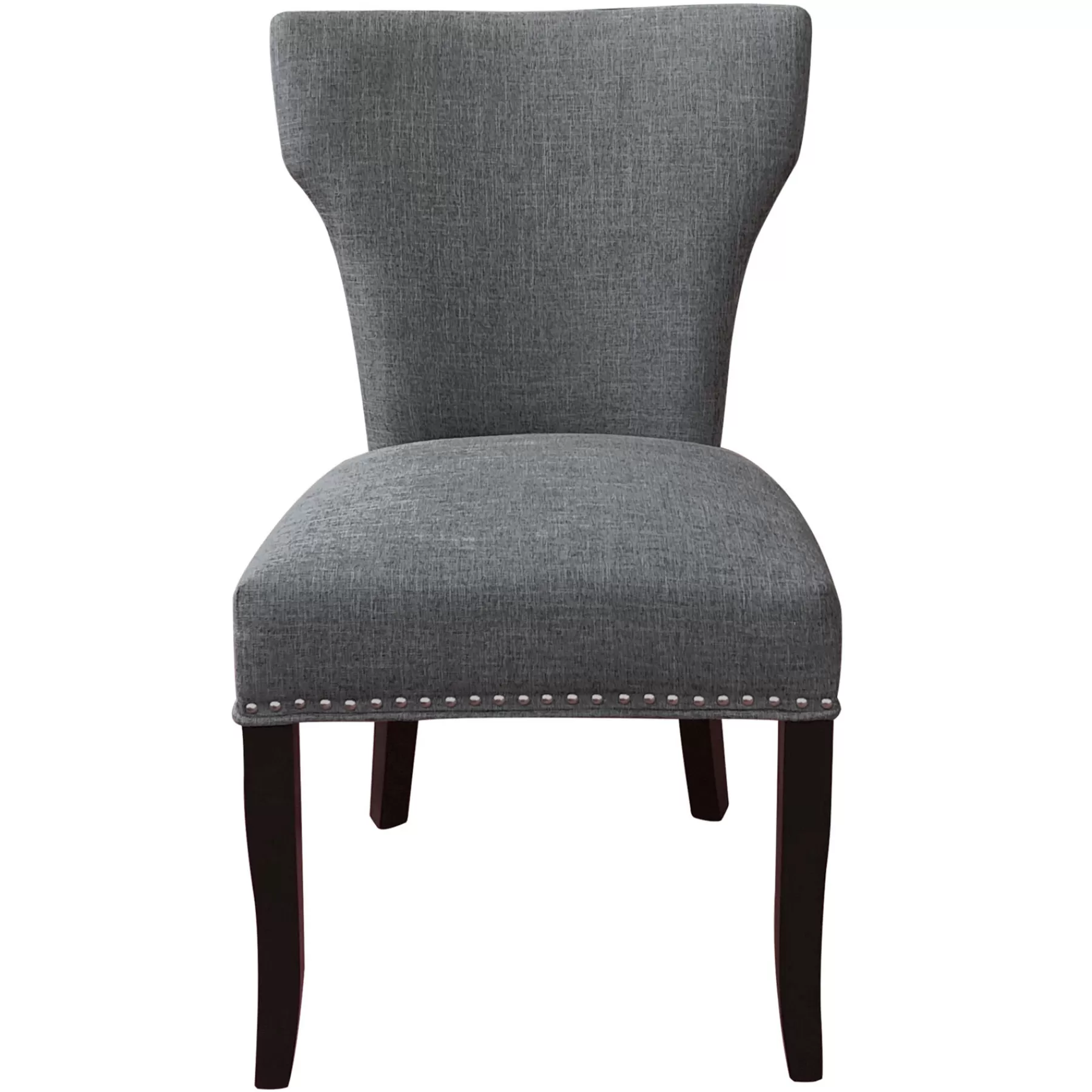 * Official Jhene Ii Grey Studded Back Dining Chair