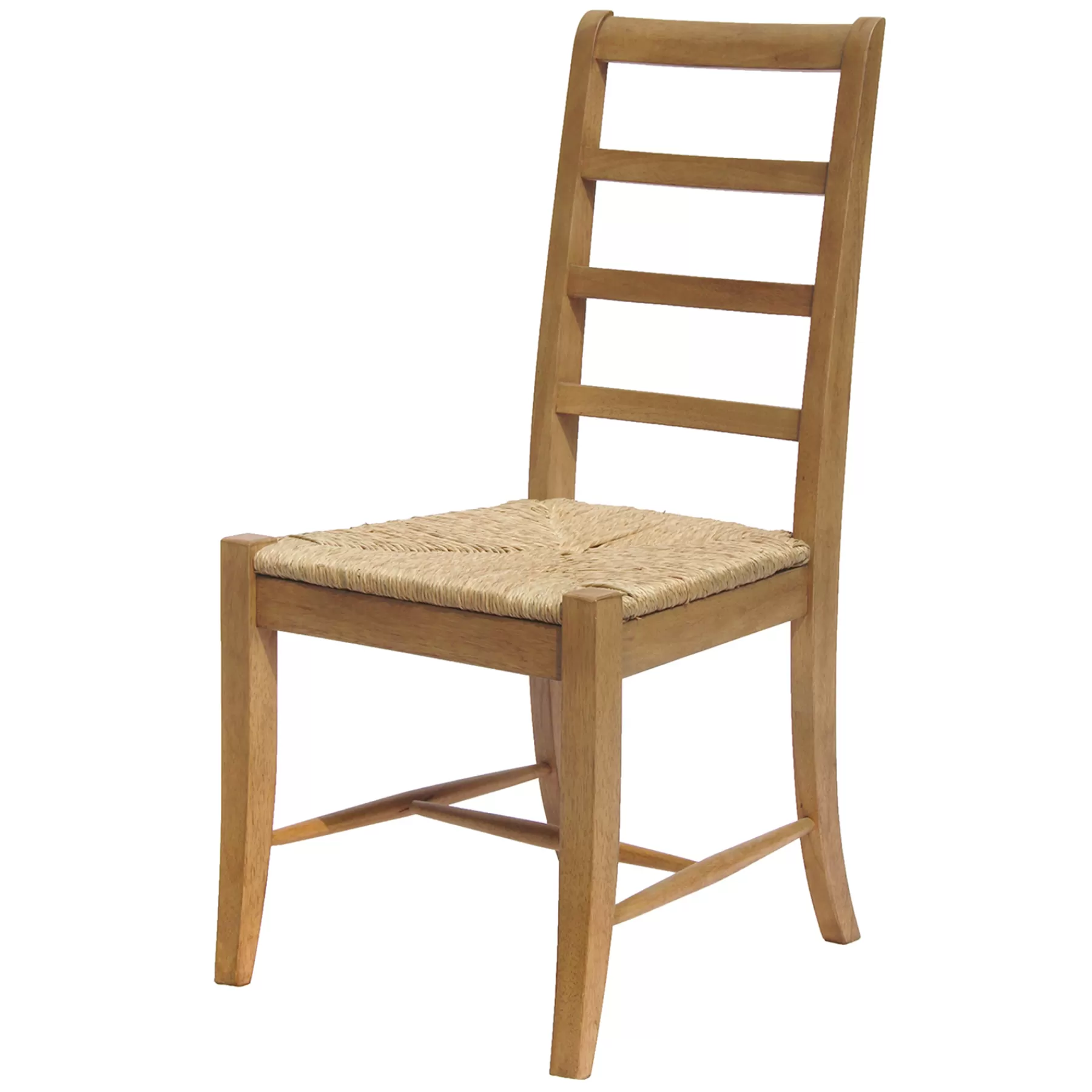 * Official Set Of 2 Tan Ladderback Dining Chairs