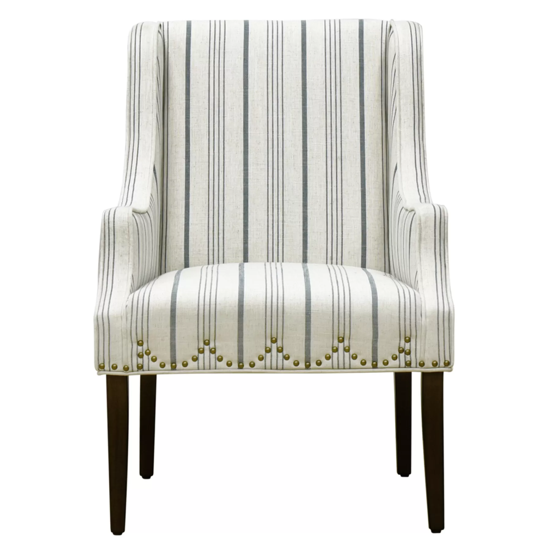 * Opening Sales Grace Mitchell Olivia Striped Scalloped Arm Chair