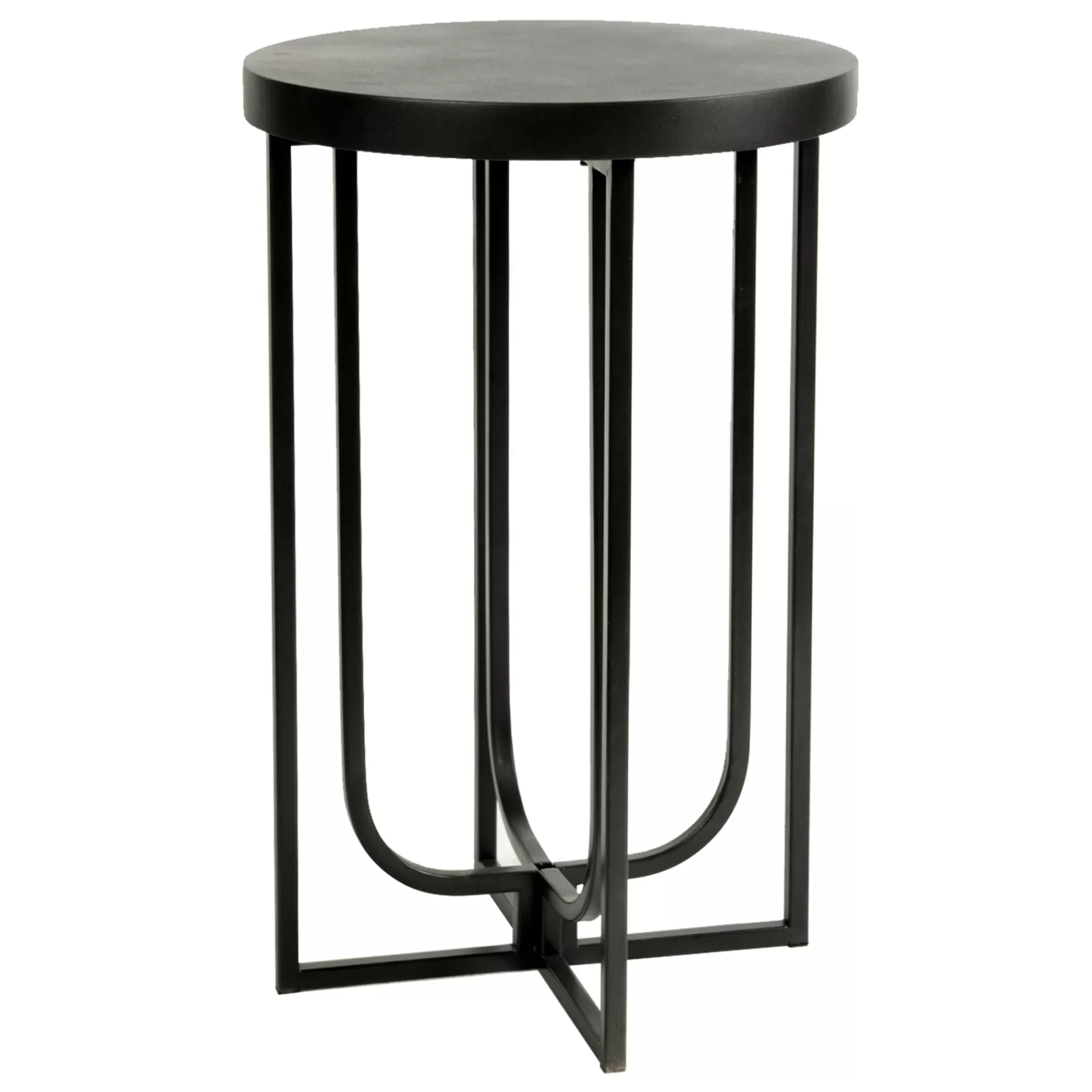 * Opening Sales Matte Black Metal Table, 22