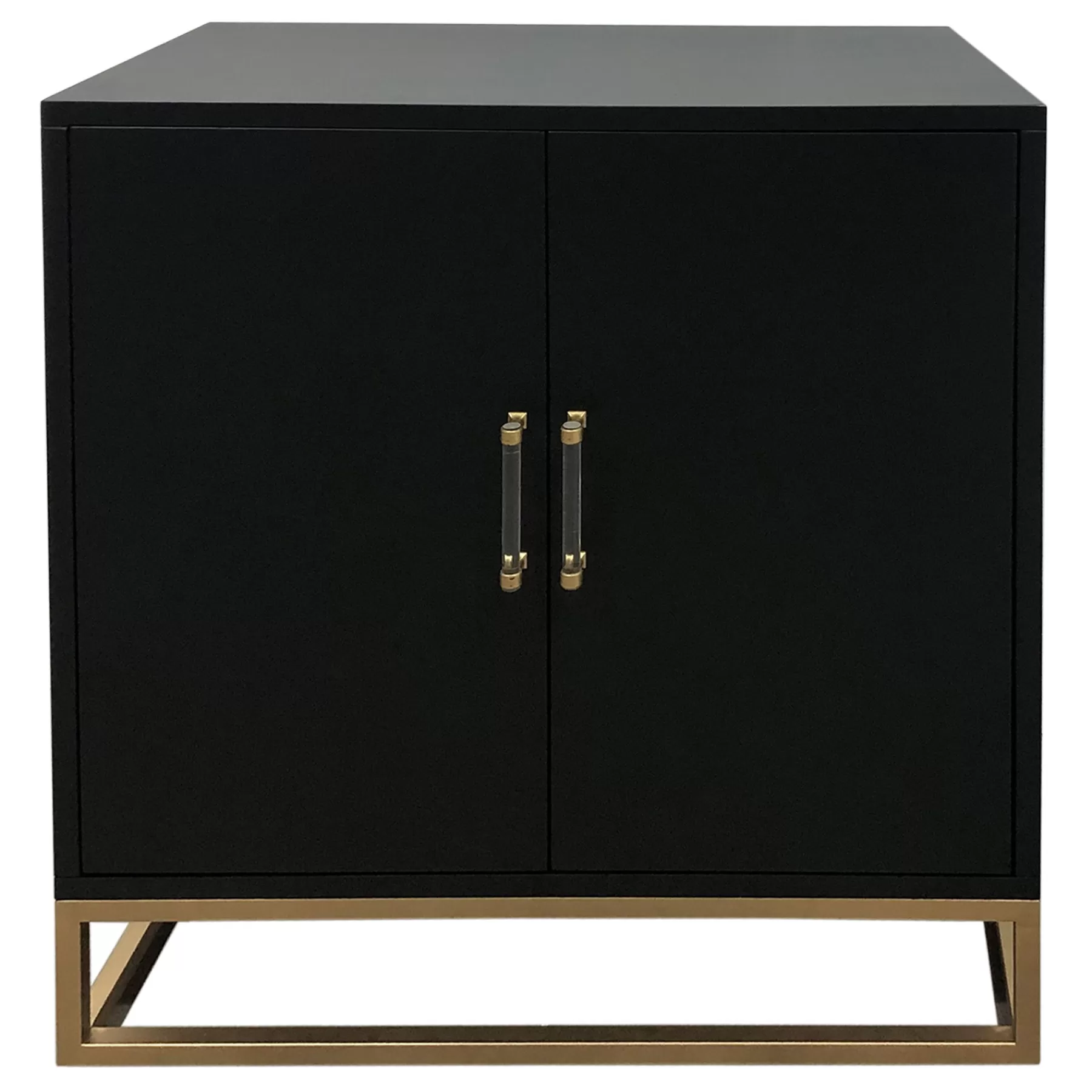 * Reliable Quality 31X34 2Dr Black/Gold Cabinet