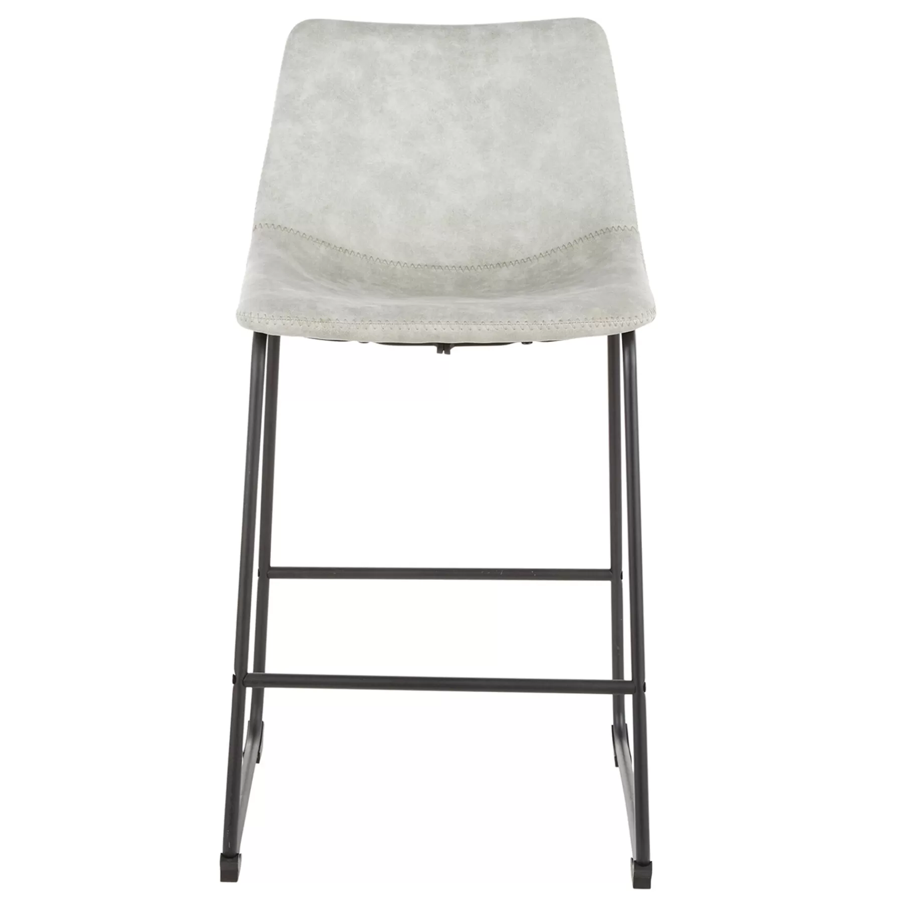 * Reliable Quality Duke Light Grey Modern Industrial Barstool, 30