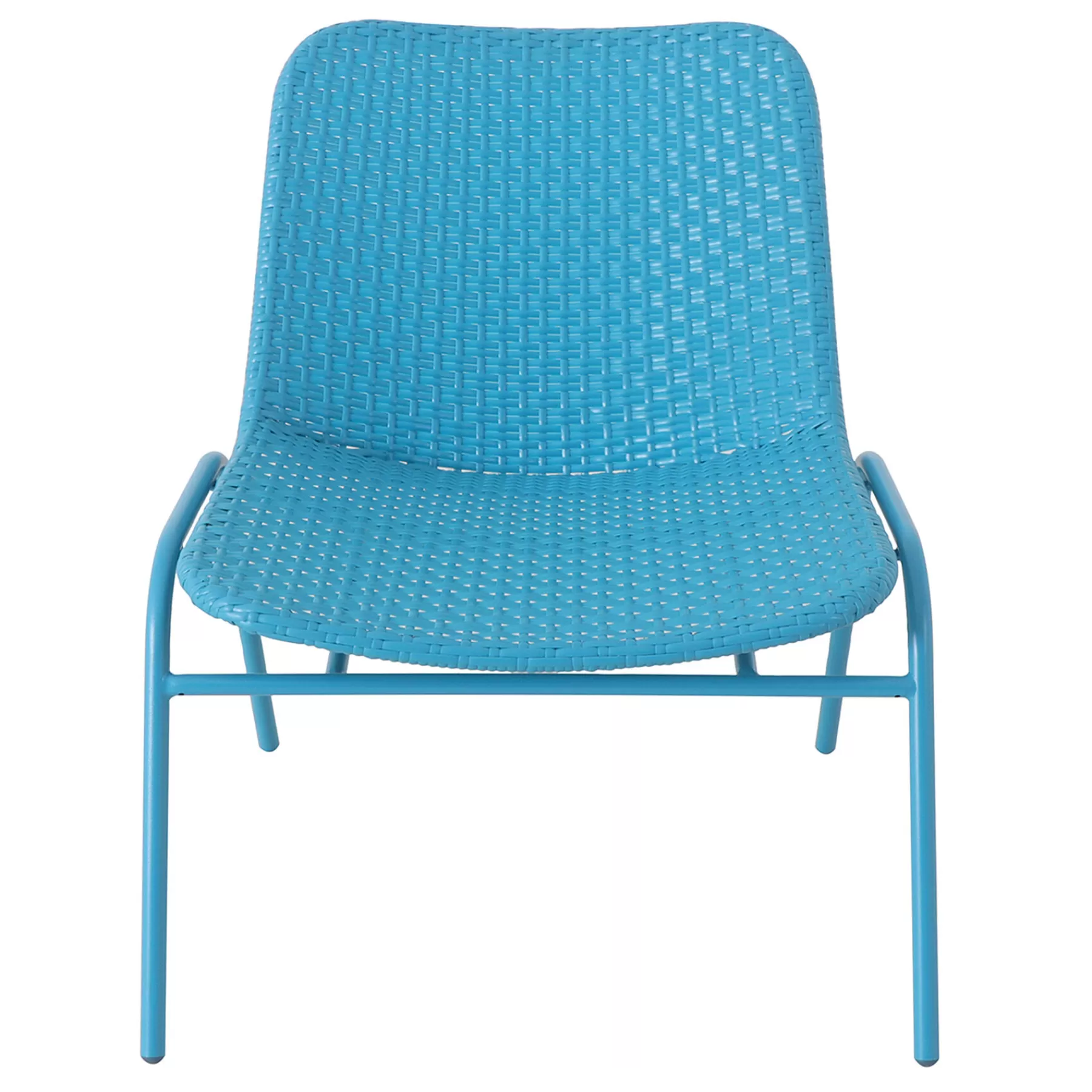 * Reliable Quality Rio Wicker Outdoor Lounge Chair, Blue