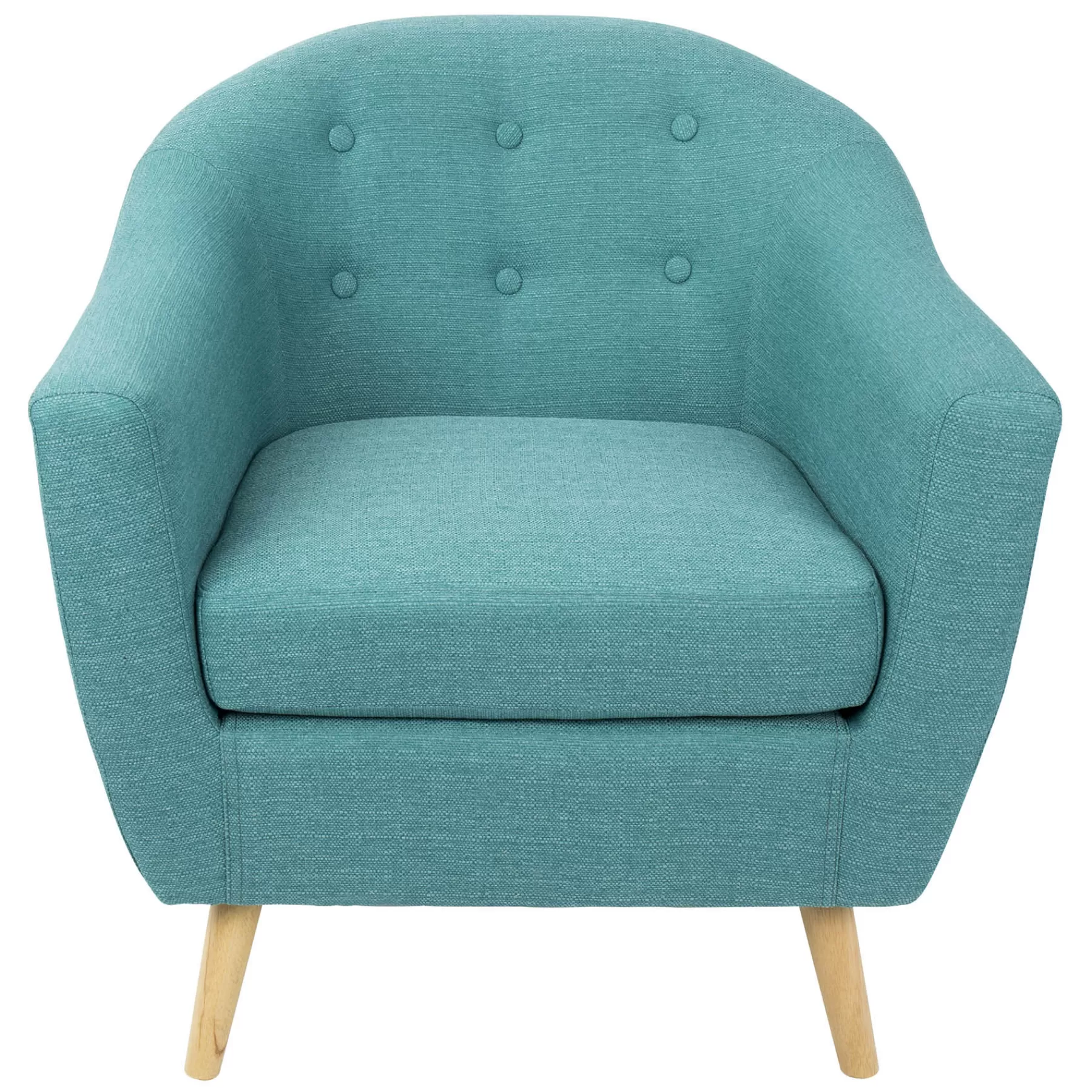 * Reliable Quality Rockwell Teal Mid-Century Modern Accent Chair