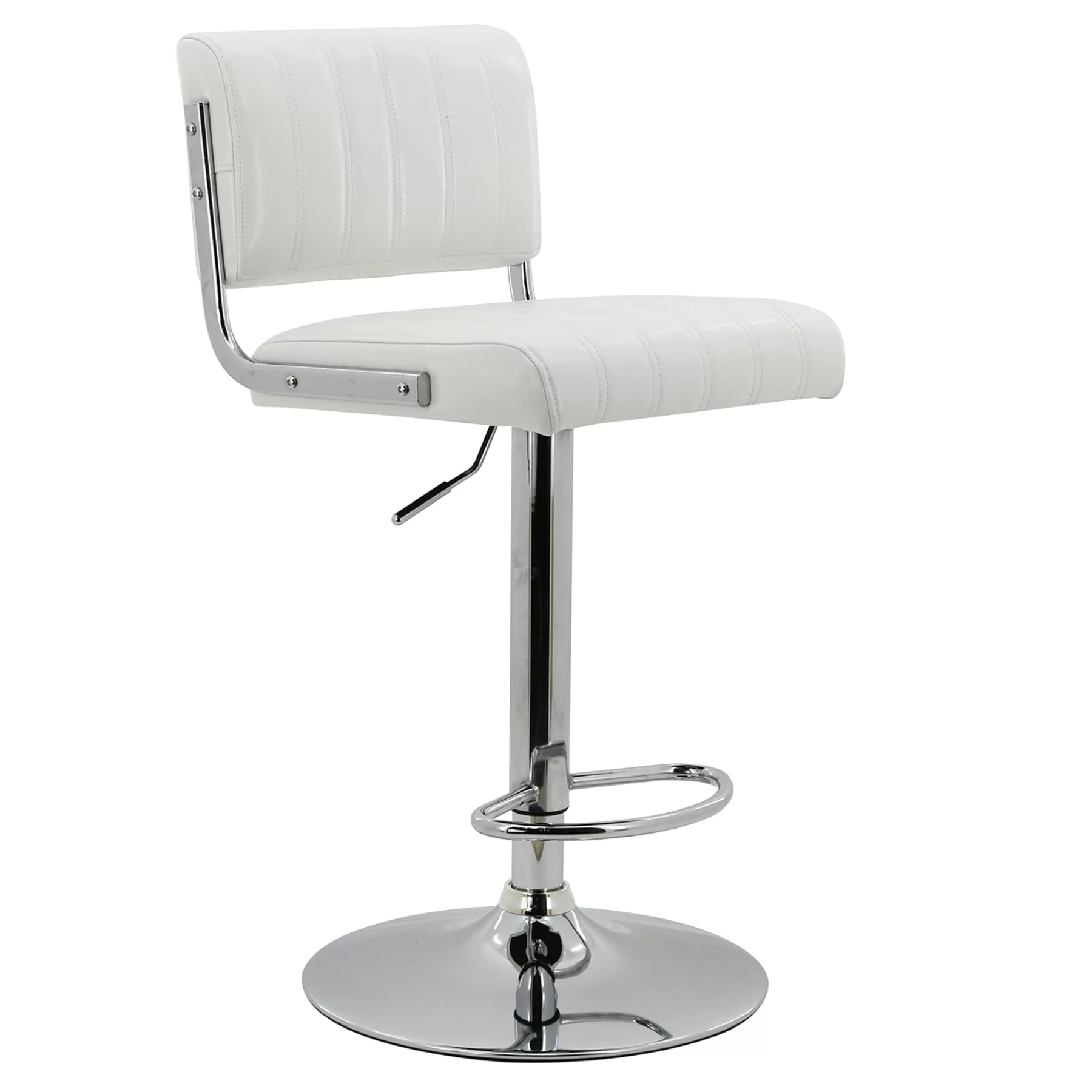 * Reliable Quality Warren Adjustable Barstool, White