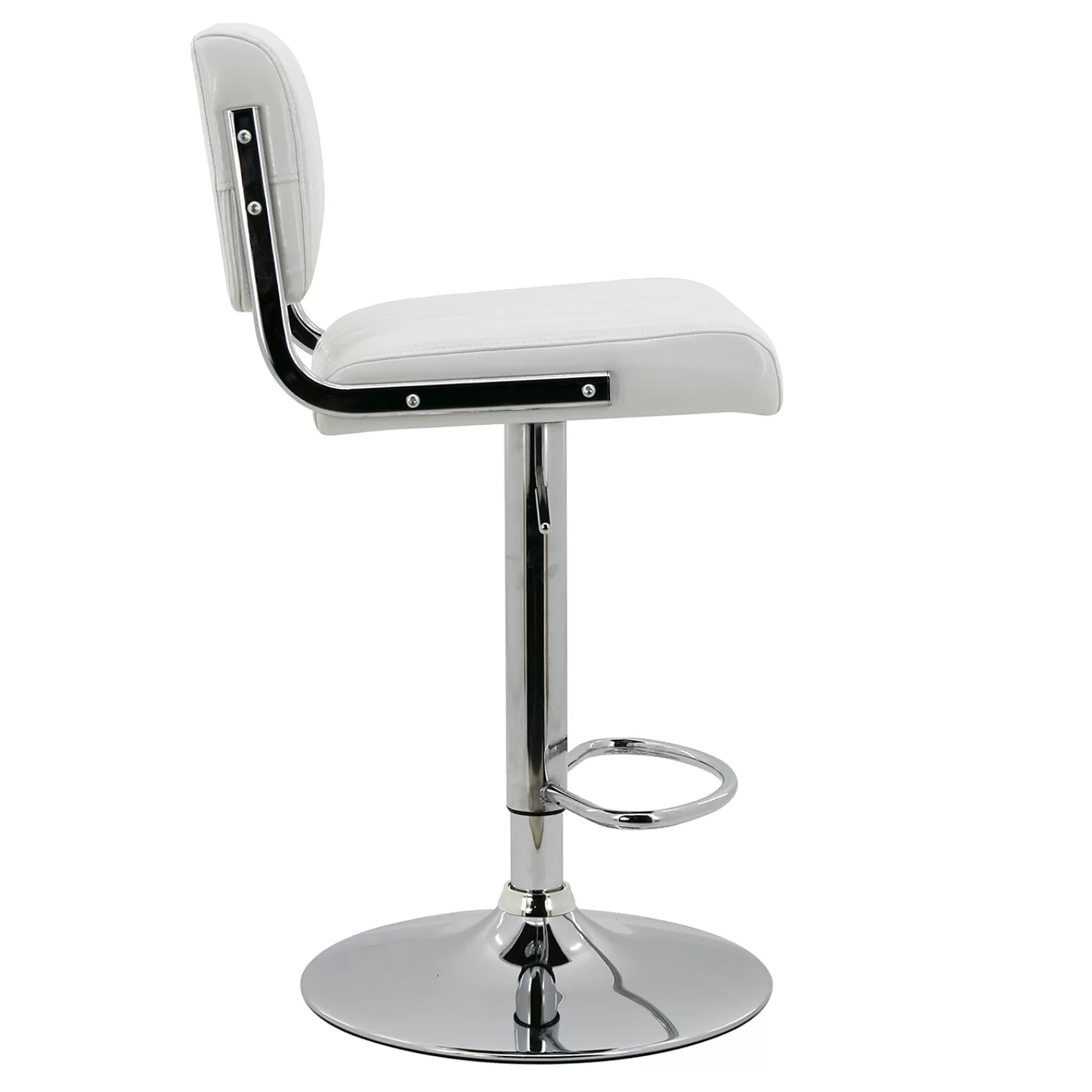 * Reliable Quality Warren Adjustable Barstool, White