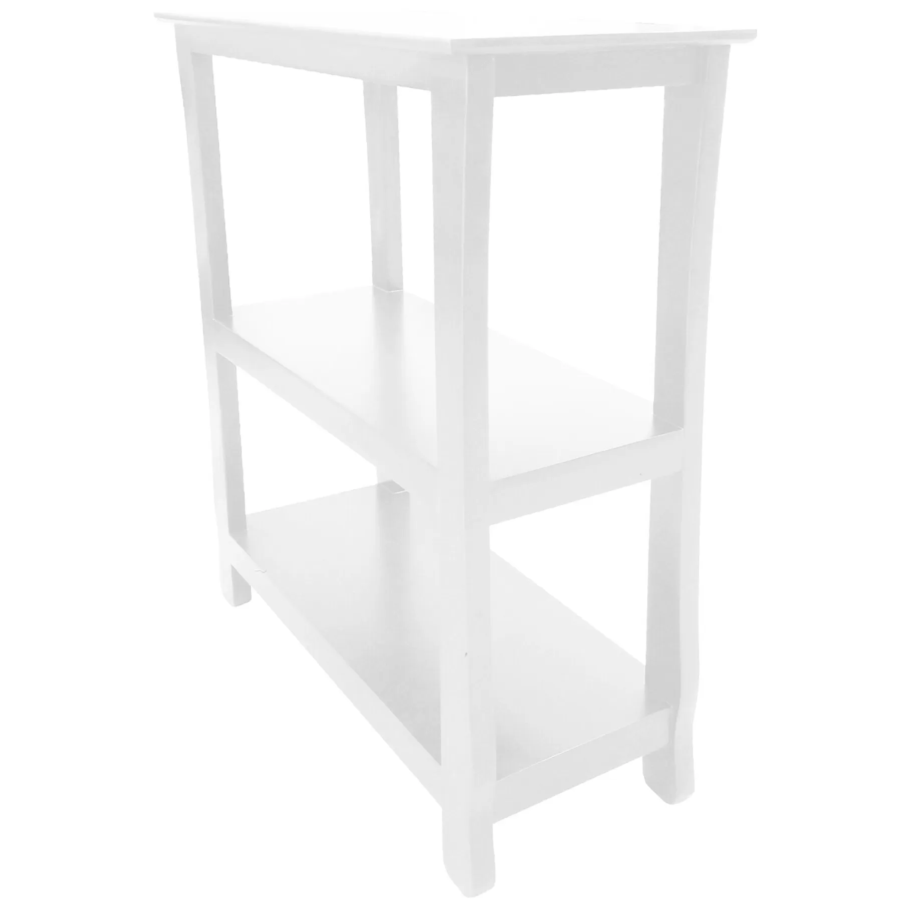 * Reliable Quality White 3-Tier Thick Leg Bookshelf, 29