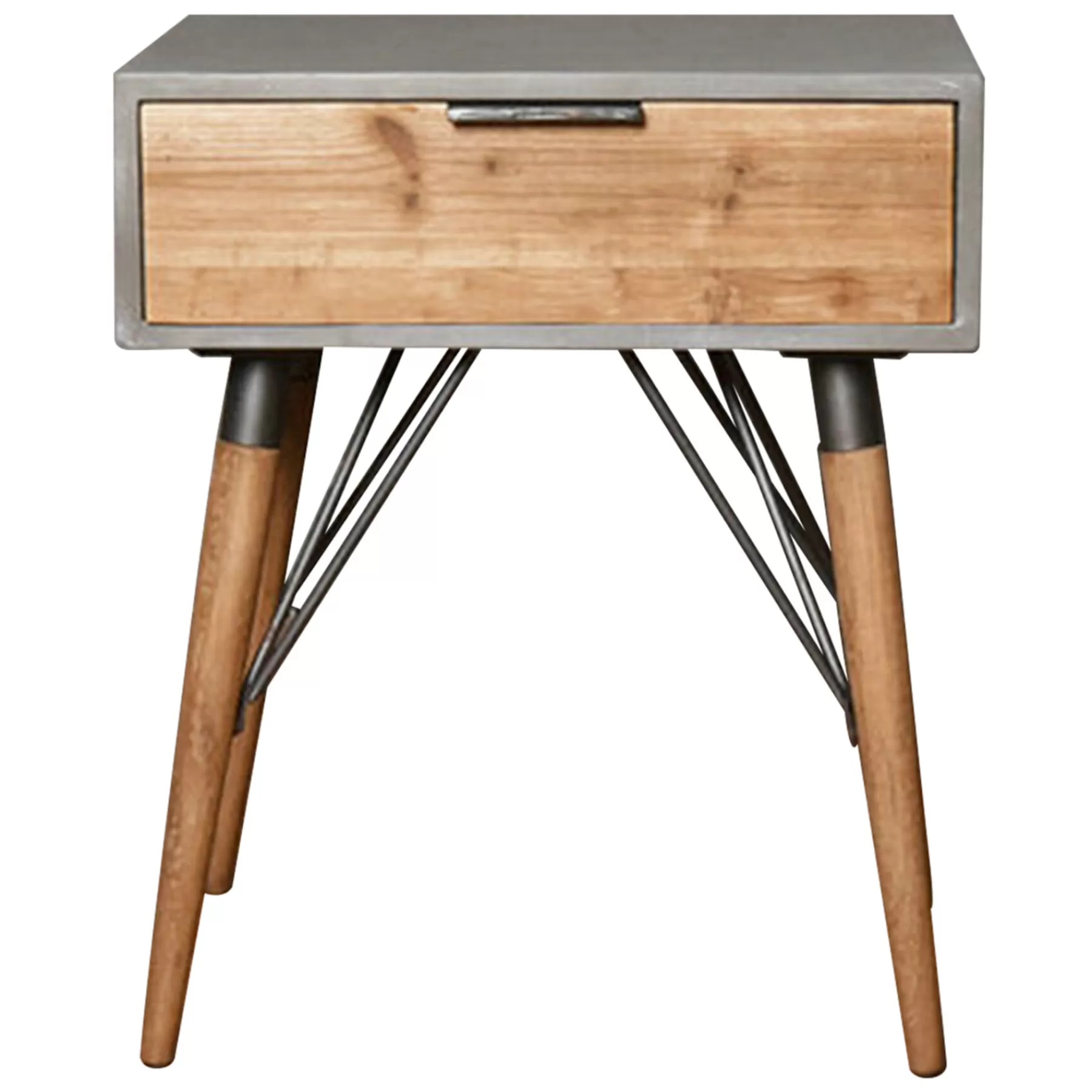 * Reliable Quality Wood/Metal 1-Drawer Table