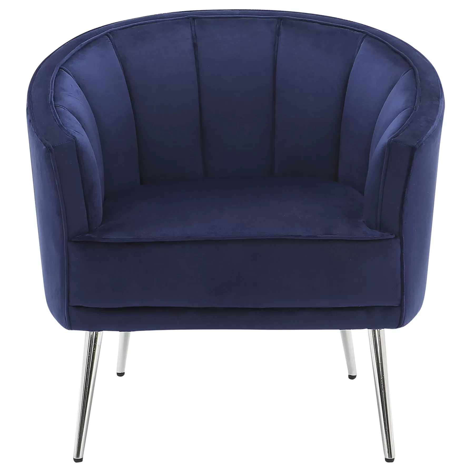 * Sale Laila Ali Avani Blue Velvet Accent Chair