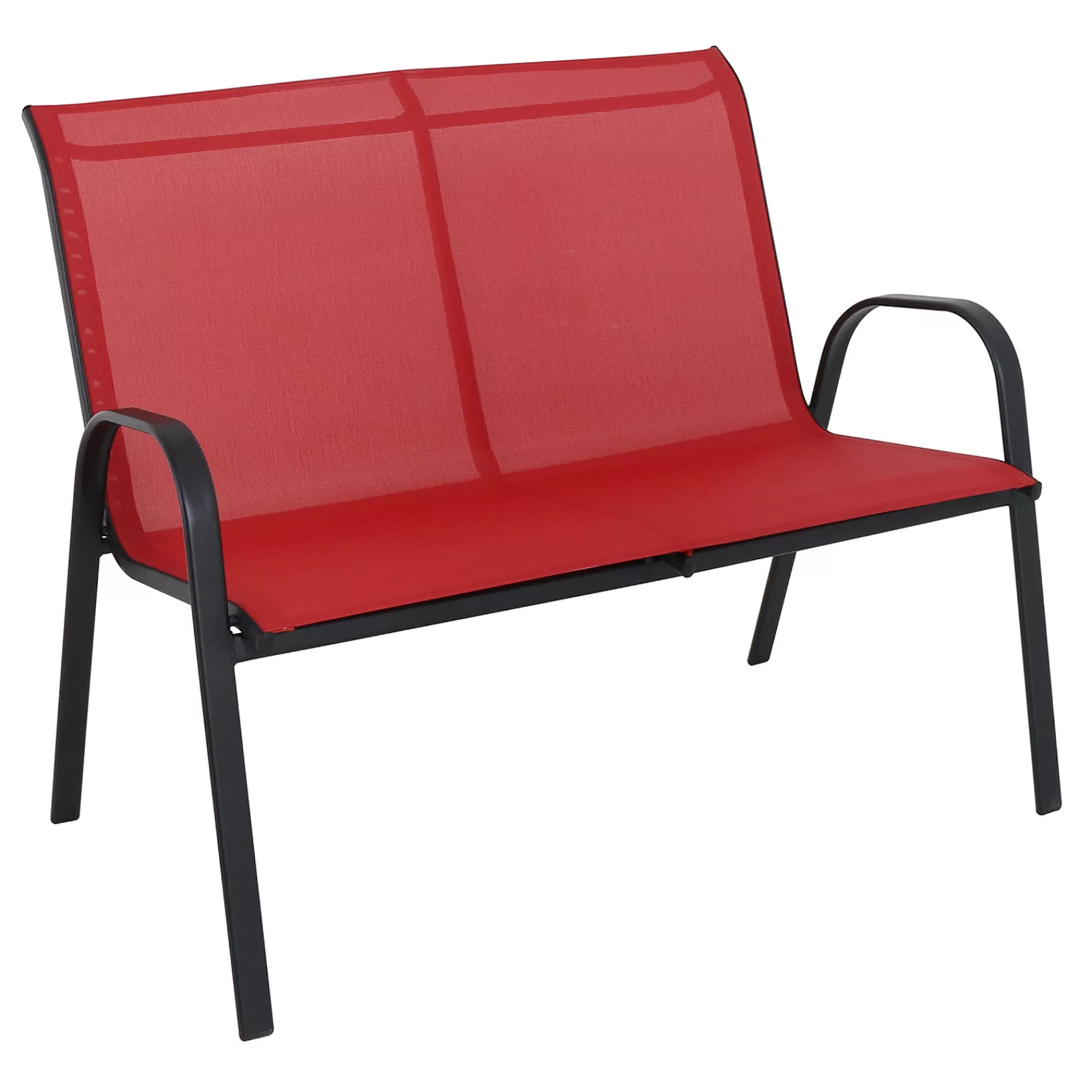 * Sale Stackable Red Sling Patio Settee