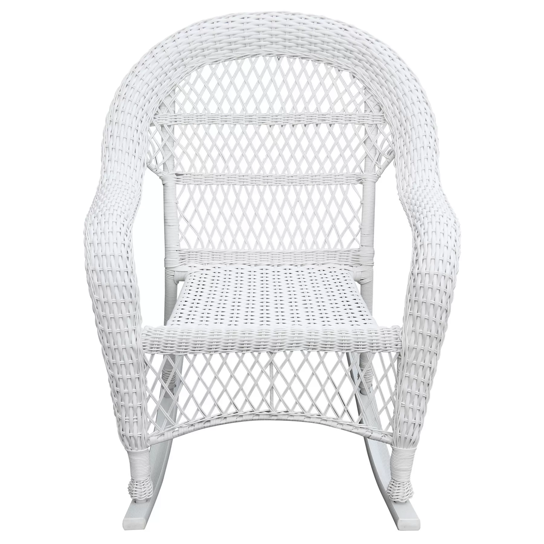 * Sale White Outdoor Wicker Rocking Chair