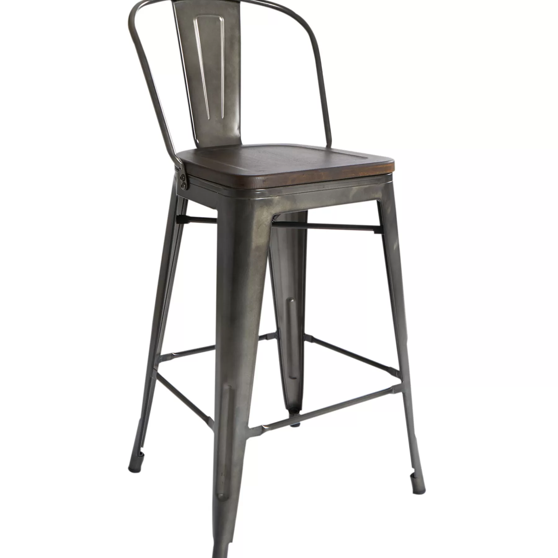 * Special Offers Dublin Metal & Wood Counter Stool With Back