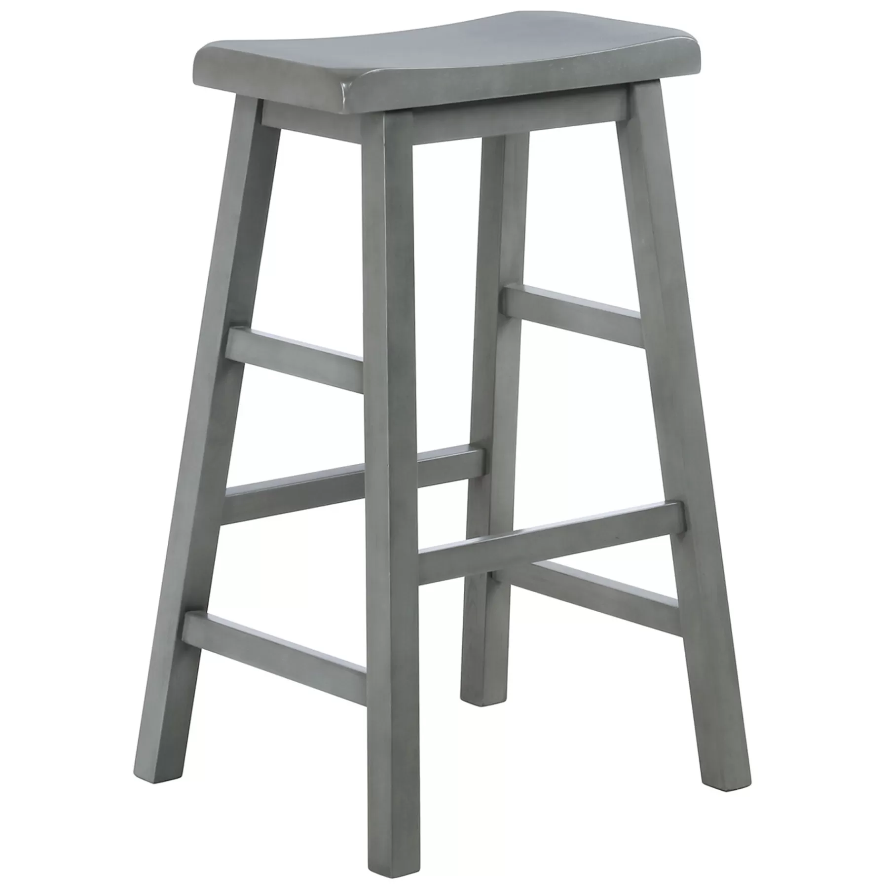 * Special Offers Grey Saddle Backless Barstool, 29