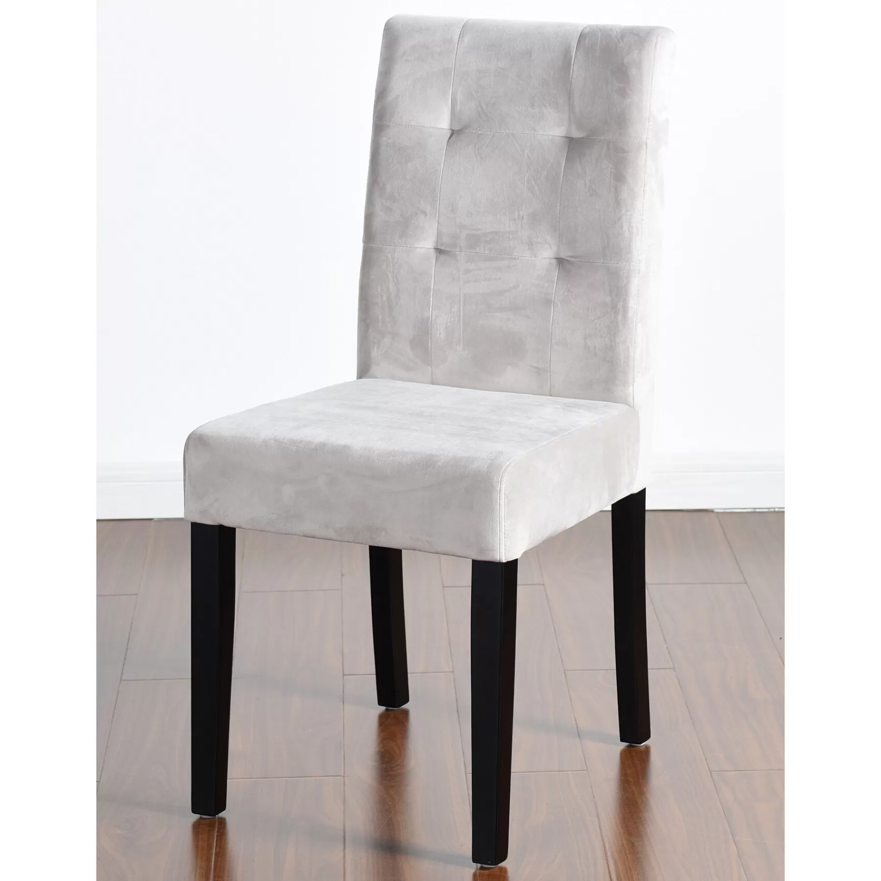 * Special Offers Madden Tufted Light Grey Velvet Dining Chair