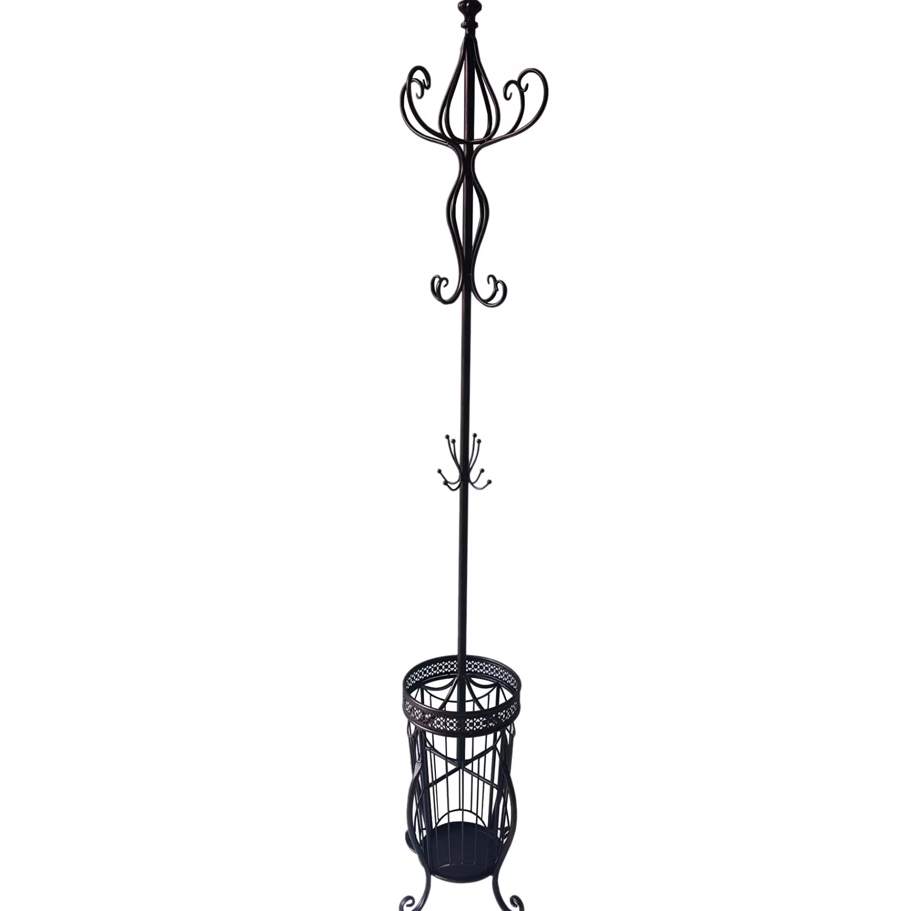 * Special Offers Victorian Style Metal Coat Rack With Copper Finish, 73