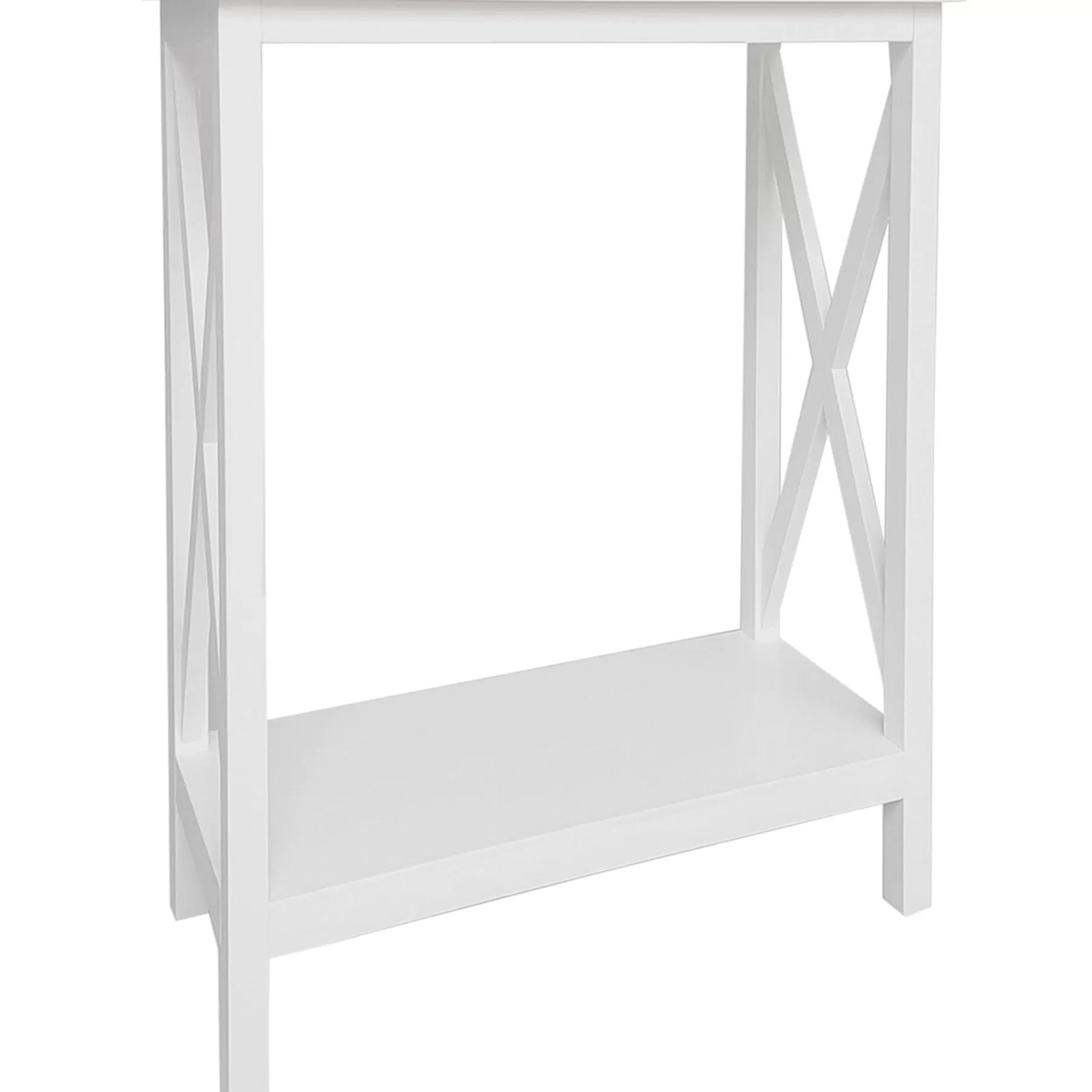 * Special Offers White X-Side Console End Table, 30