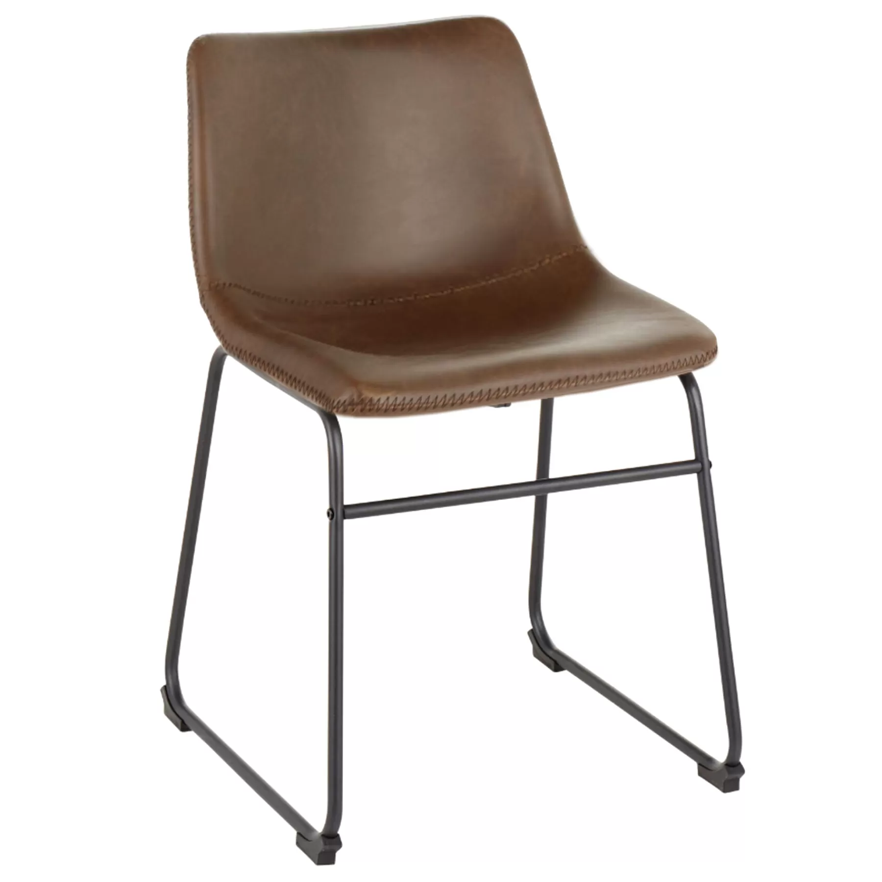 * Special Style Duke Modern Industrial Dining Chair, Espresso