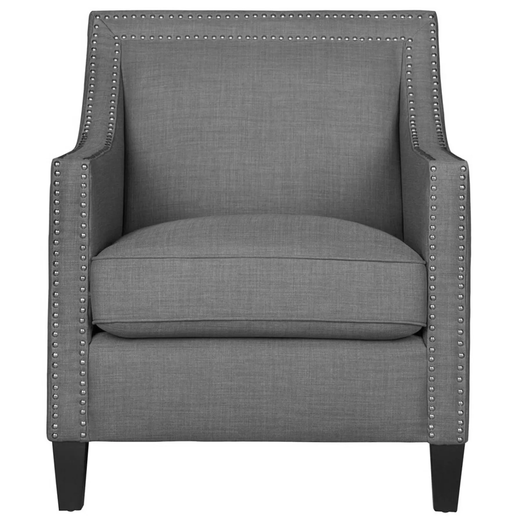 * Special Style Erica Grey Accent Chair With Nailhead Trim