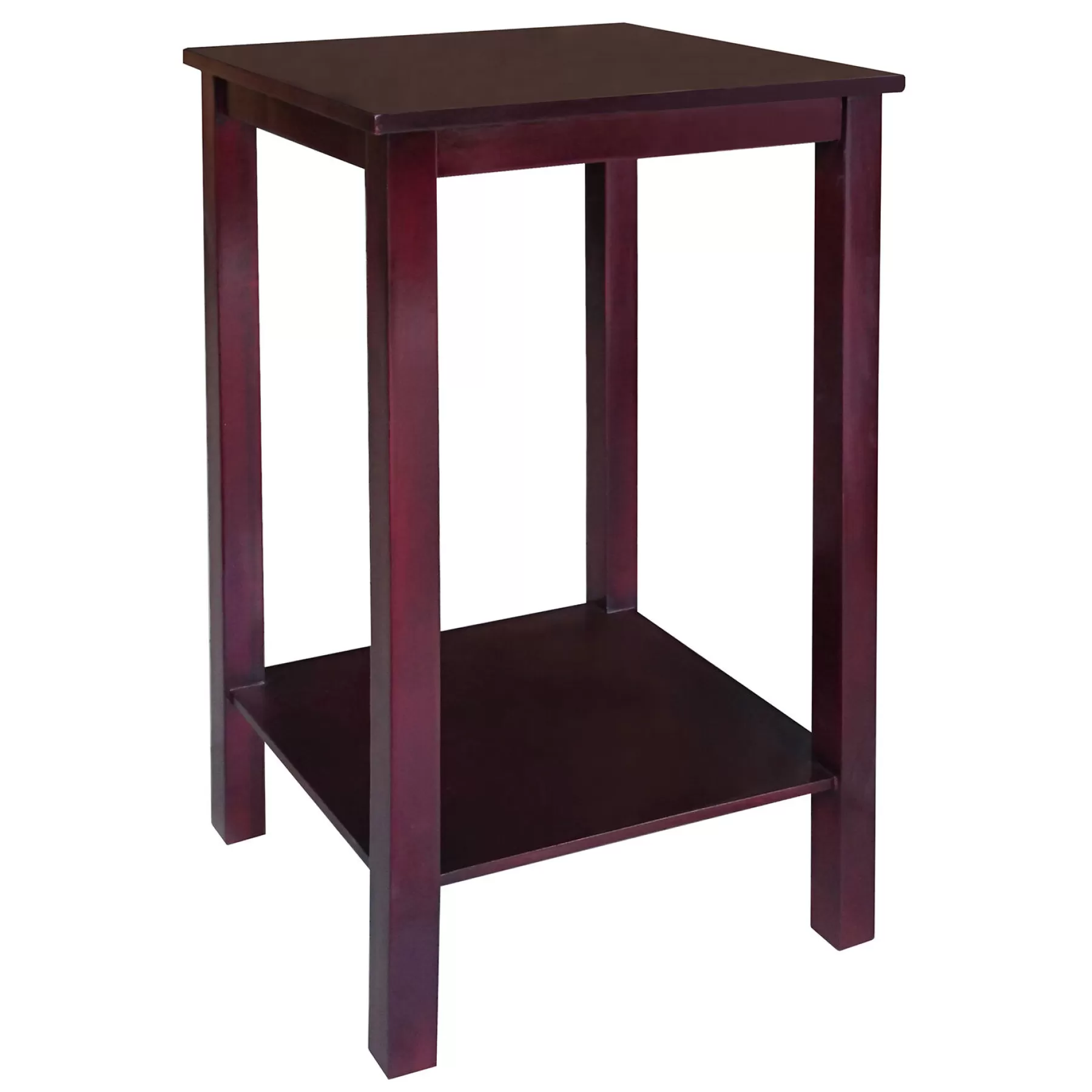 * Special Style Espresso Brown Square Accent Table, 25