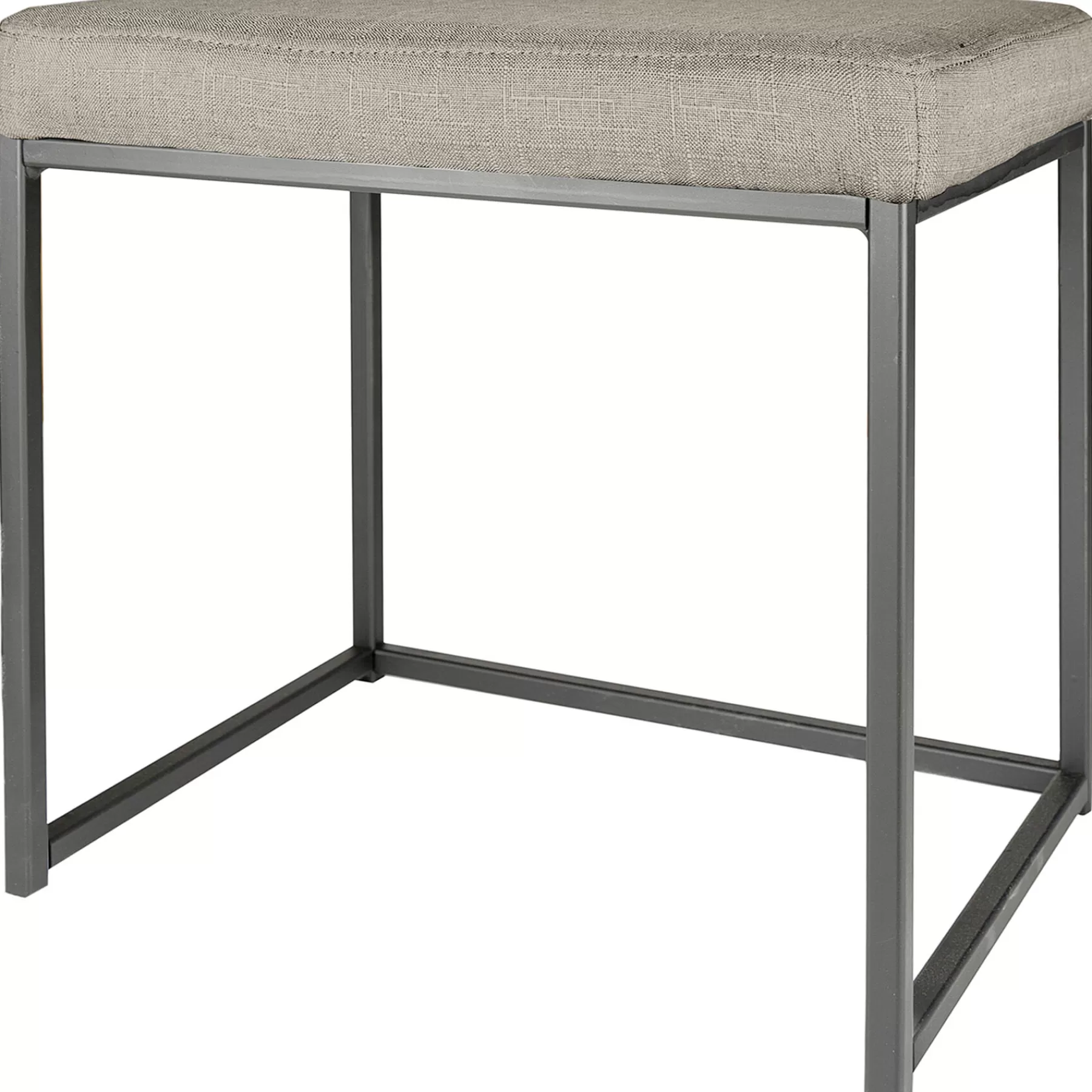 * Special Style Grey Rectangle Vanity Stool