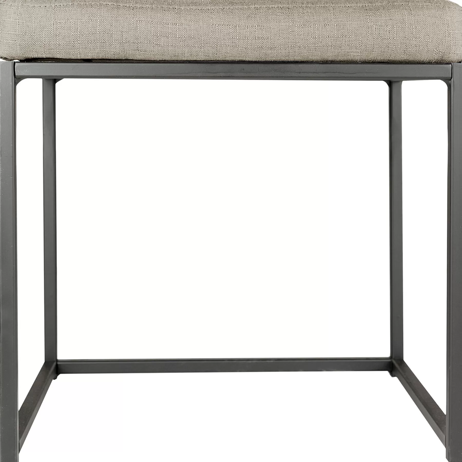 * Special Style Grey Rectangle Vanity Stool