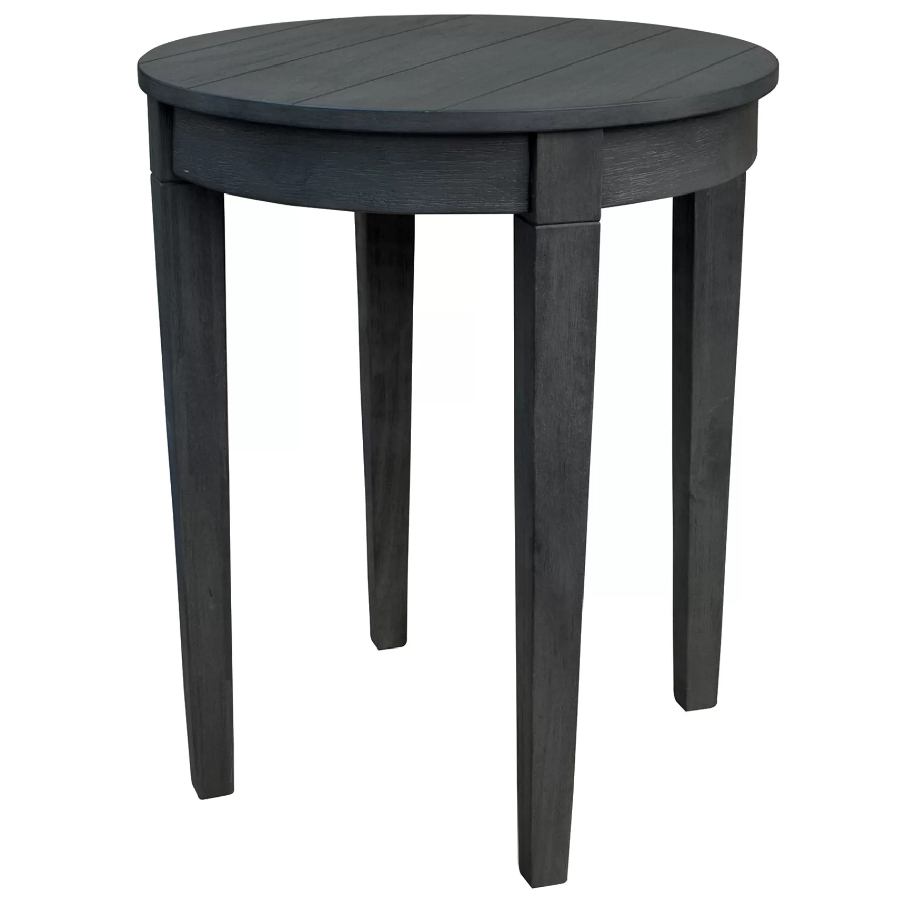 * Special Style Wooden Slat Round End Table