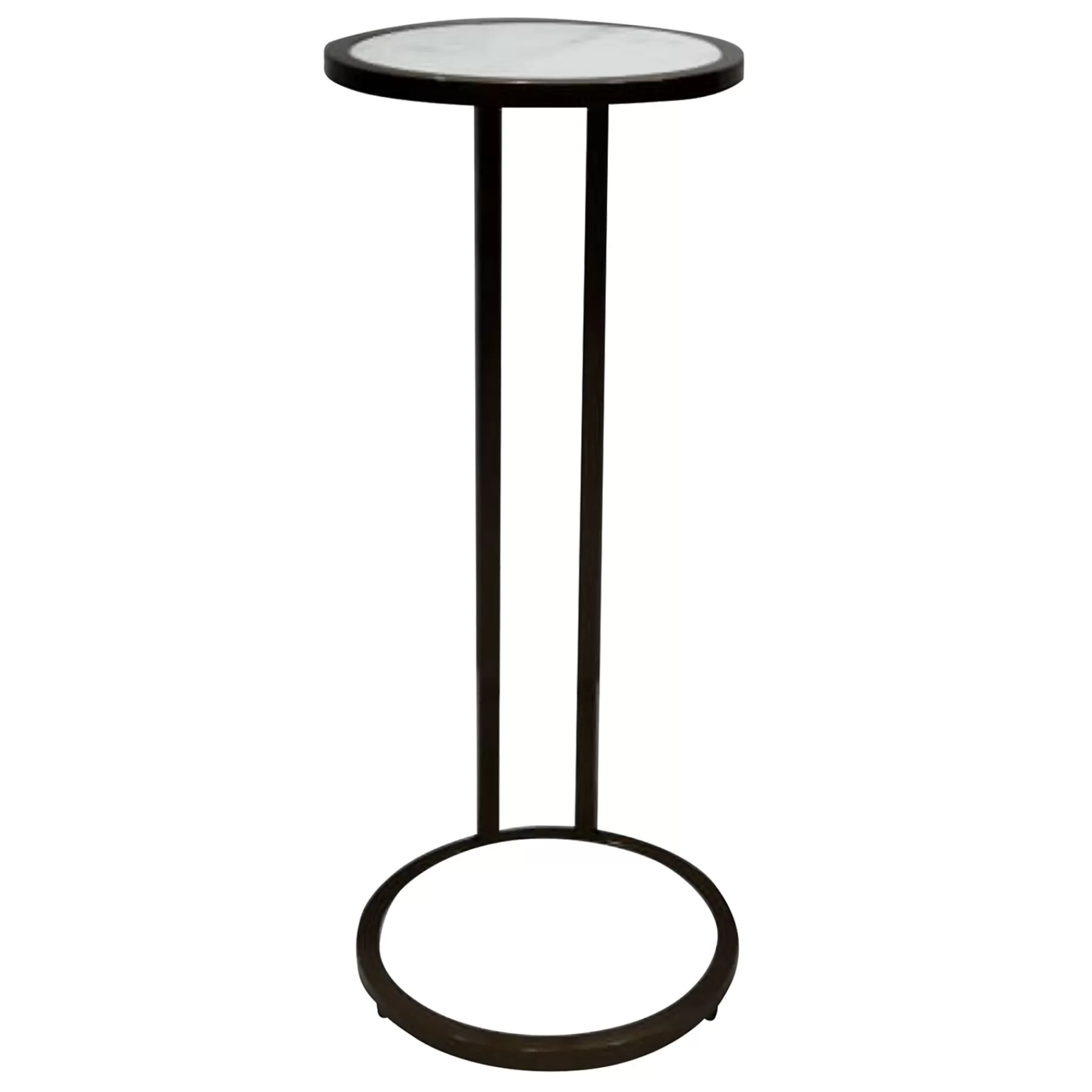 * Typical Style Round Marble/Brass Drink Table